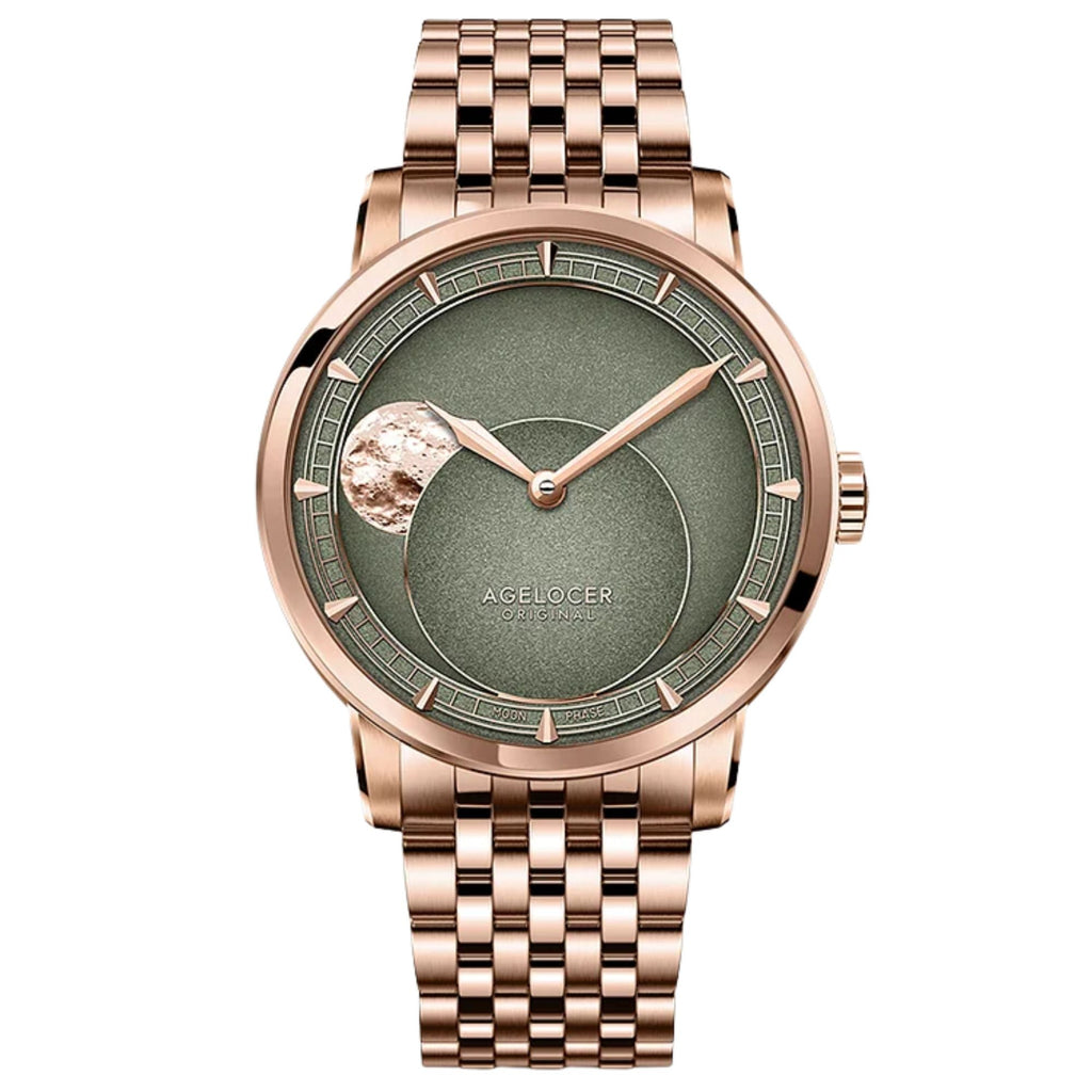AGELOCER Major Breakthrough 29.51-Days MoonPhase Original Astronomer Men's Mechanical Watch - DREAM WATCHES