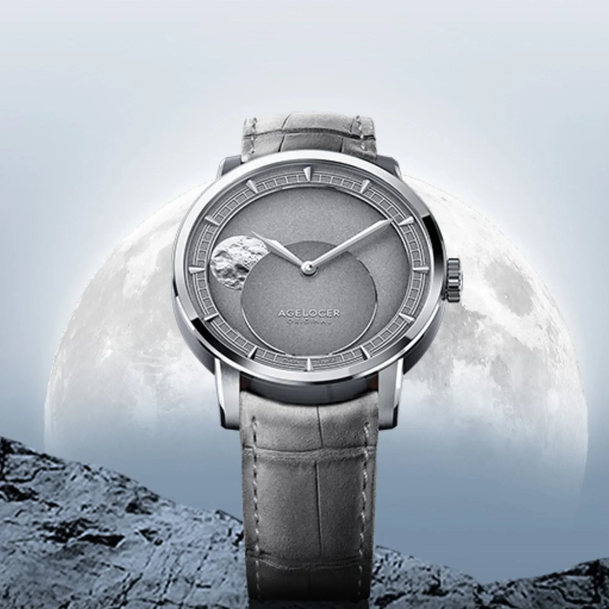 AGELOCER Major Breakthrough 29.51-Days MoonPhase Original Astronomer Men's Mechanical Watch - DREAM WATCHES