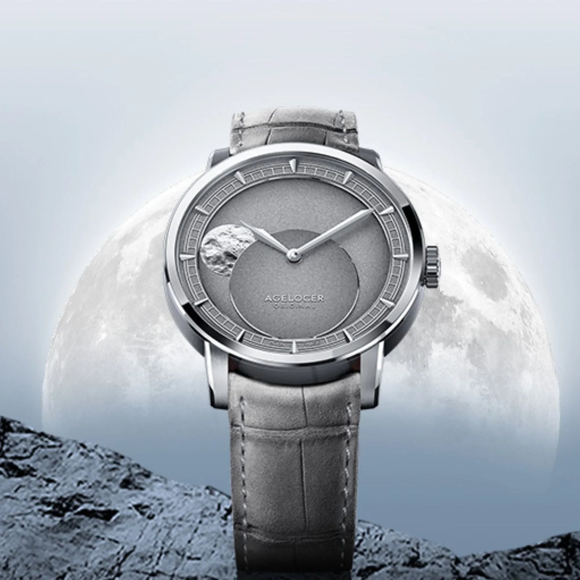 AGELOCER Major Breakthrough 29.51-Days MoonPhase Original Astronomer Men's Mechanical Watch - DREAM WATCHES