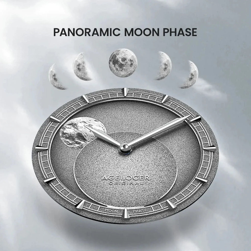 AGELOCER Major Breakthrough 29.51-Days MoonPhase Original Astronomer Men's Mechanical Watch - DREAM WATCHES