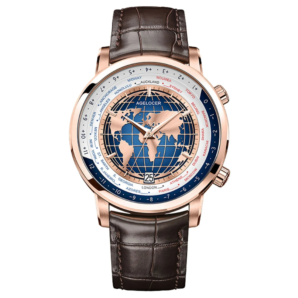 Agelocer World Time Men's Formal Automatic Mechanical Watch - DREAM WATCHES