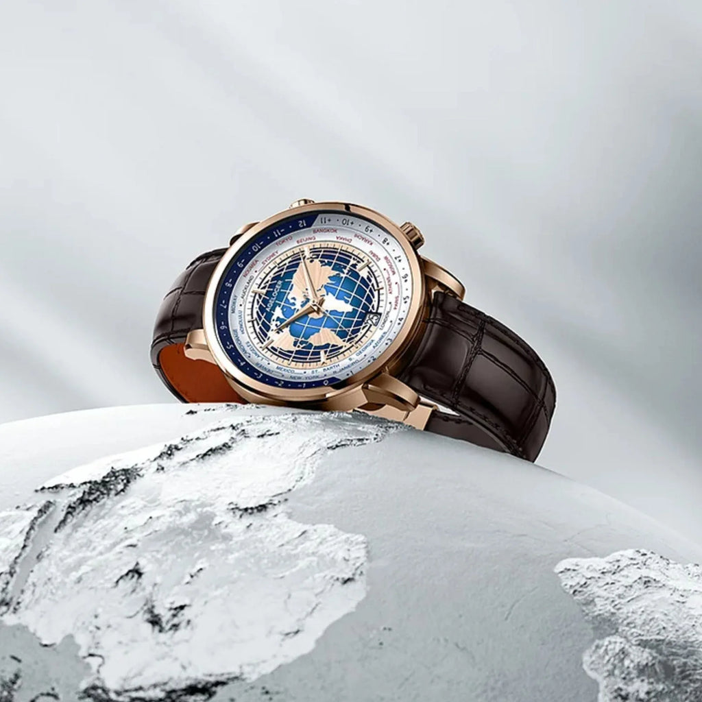 Agelocer World Time Men's Formal Automatic Mechanical Watch - DREAM WATCHES