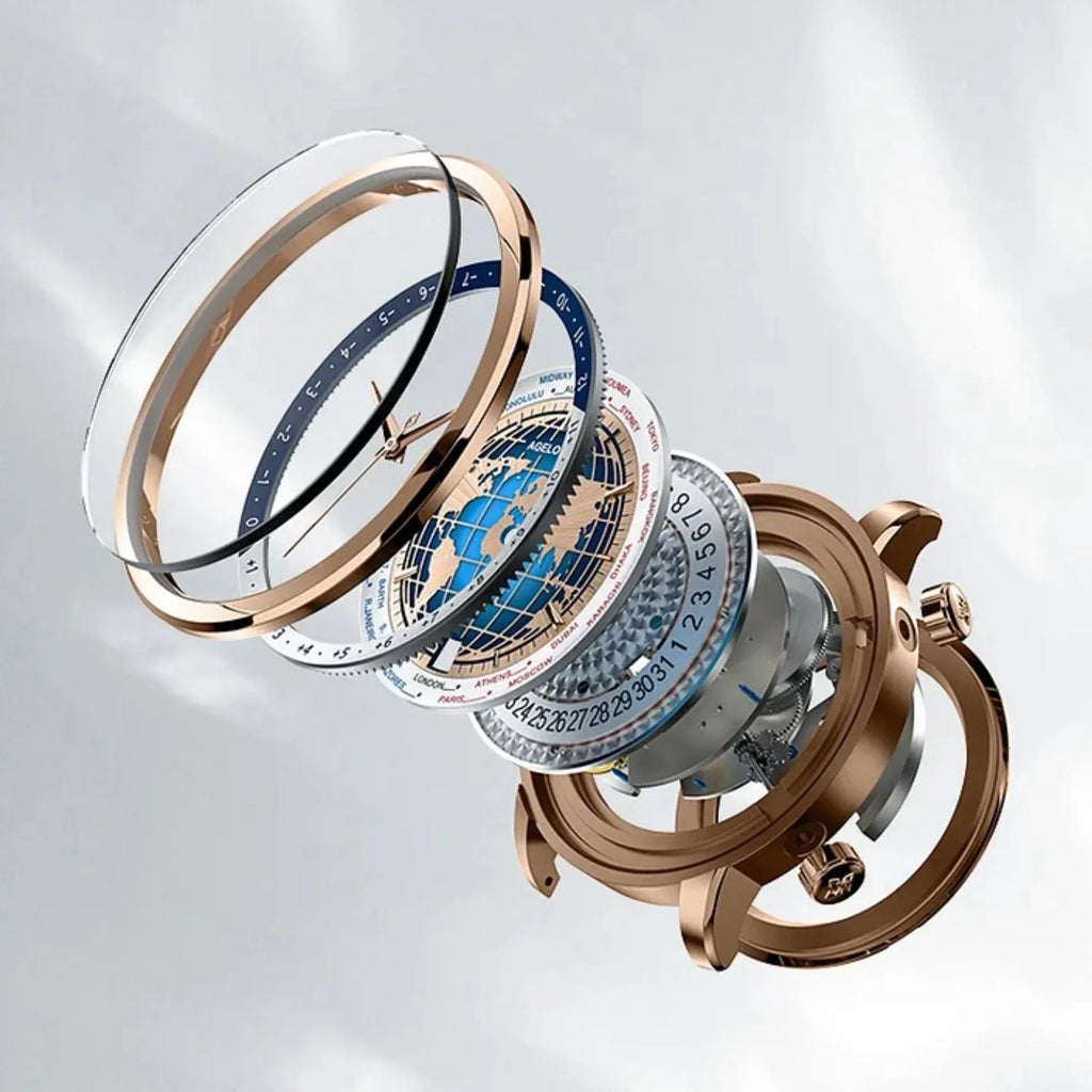 Agelocer World Time Men's Formal Automatic Mechanical Watch - DREAM WATCHES