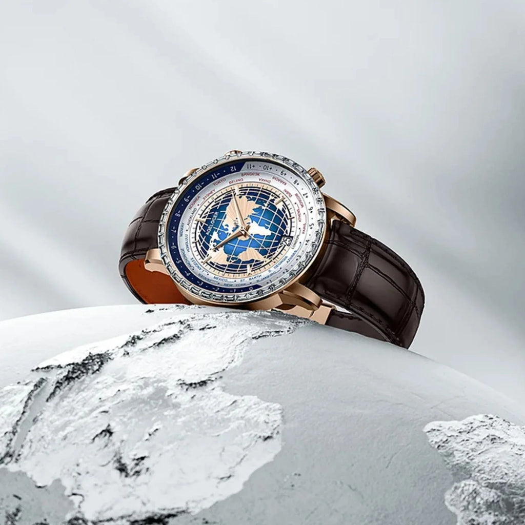 Agelocer World Time Men's Formal Automatic Mechanical Watch - DREAM WATCHES