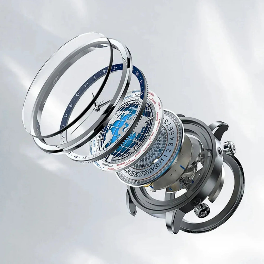 Agelocer World Time Men's Formal Automatic Mechanical Watch - DREAM WATCHES
