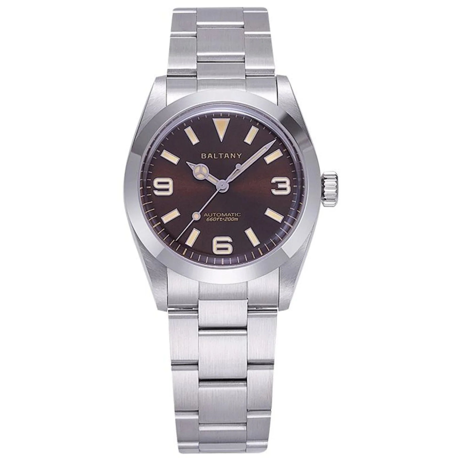 Baltany 36mm Explorer Homage Watch S4056 with Japanese Seiko NH-38 - DREAM WATCHES