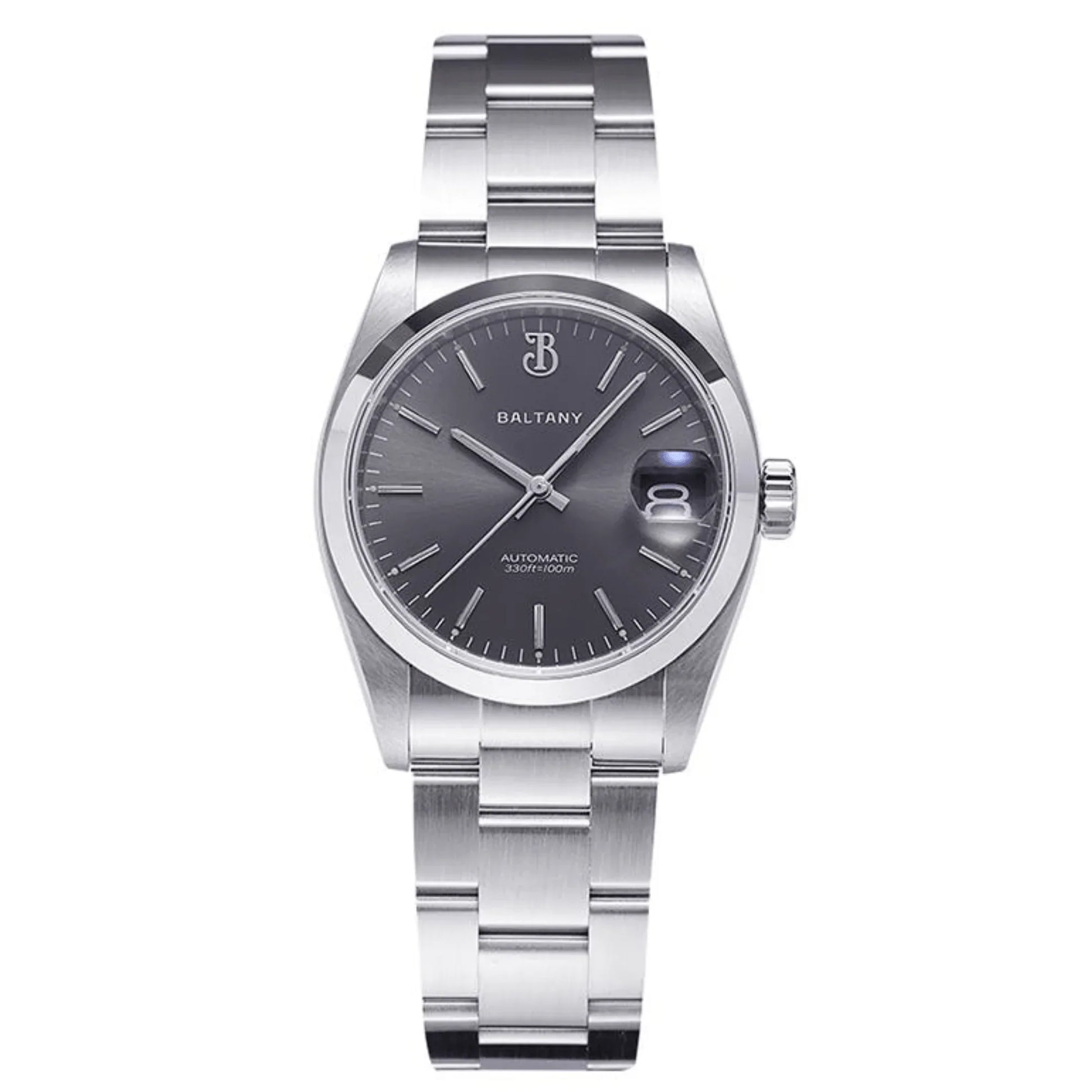 Baltany 36mm Smooth Bezel Perpetual DJ Homage Watch S4095 - DREAM WATCHES