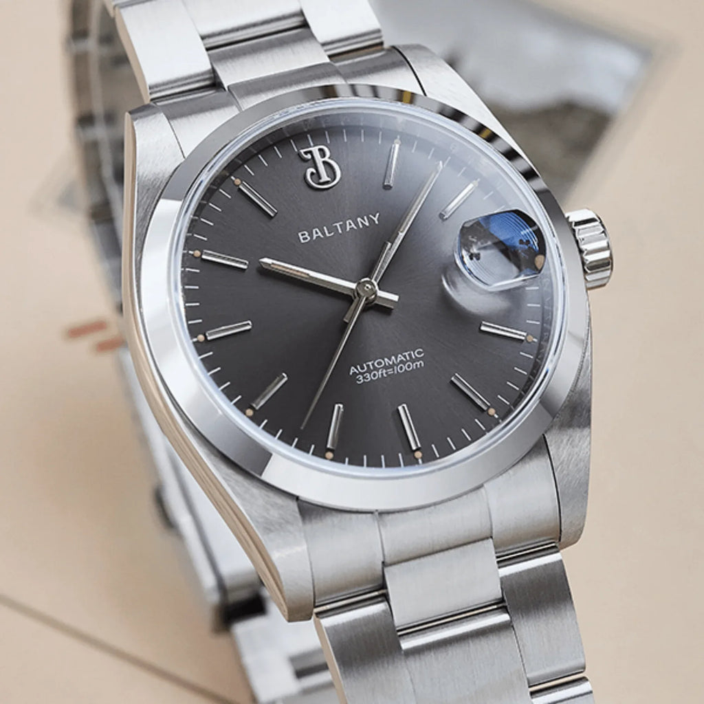 Baltany 36mm Smooth Bezel Perpetual DJ Homage Watch S4095 - DREAM WATCHES