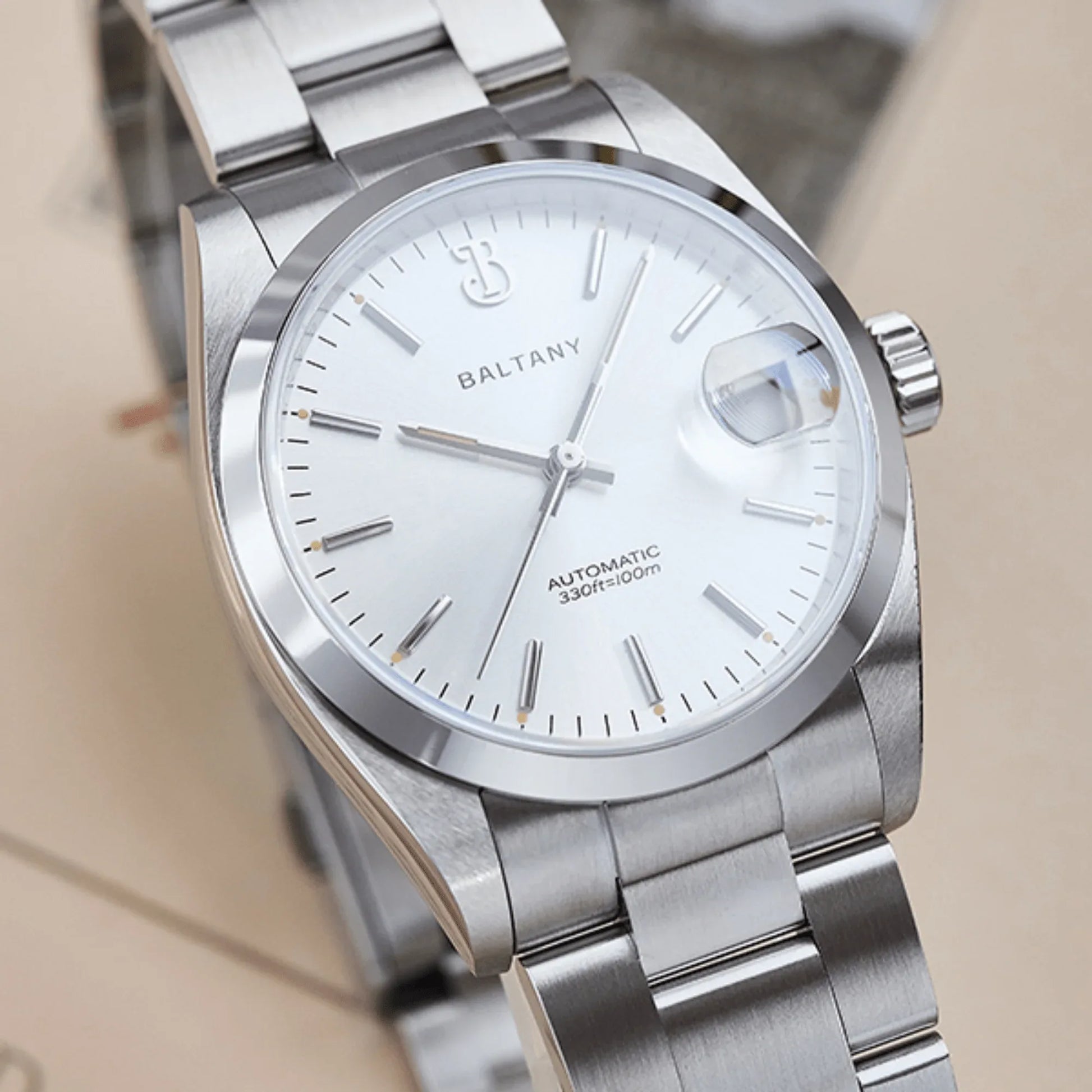 Baltany 36mm Smooth Bezel Perpetual DJ Homage Watch S4095 - DREAM WATCHES