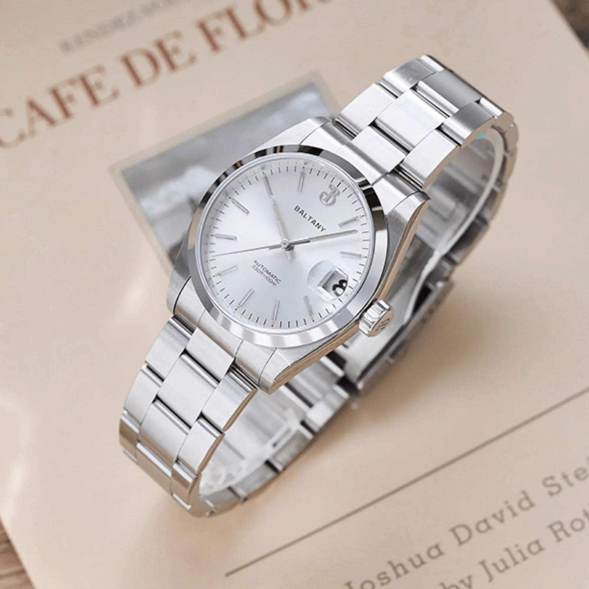 Baltany 36mm Smooth Bezel Perpetual DJ Homage Watch S4095 - DREAM WATCHES