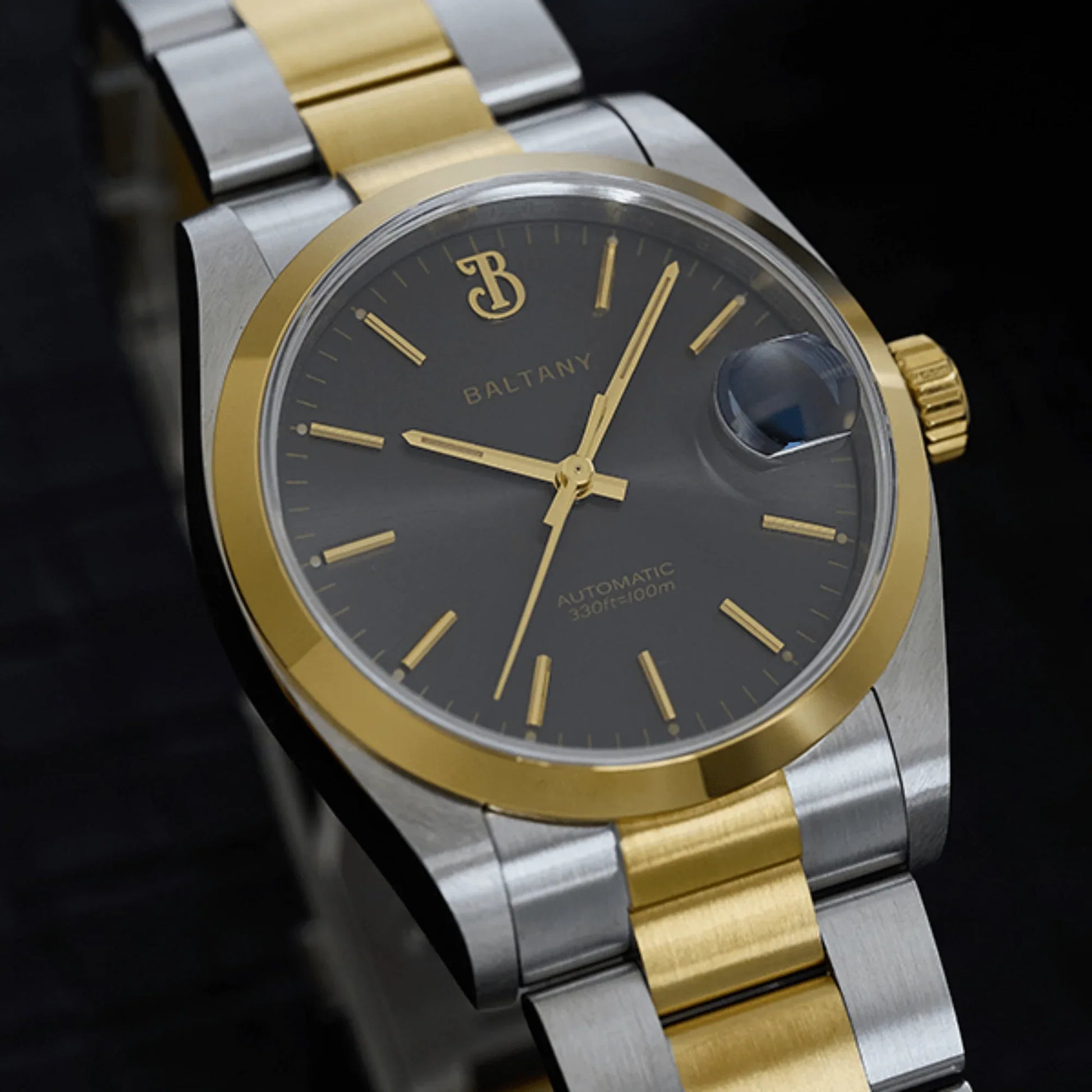 Baltany 36mm Smooth Bezel Perpetual DJ Homage Watch S4095 - DREAM WATCHES