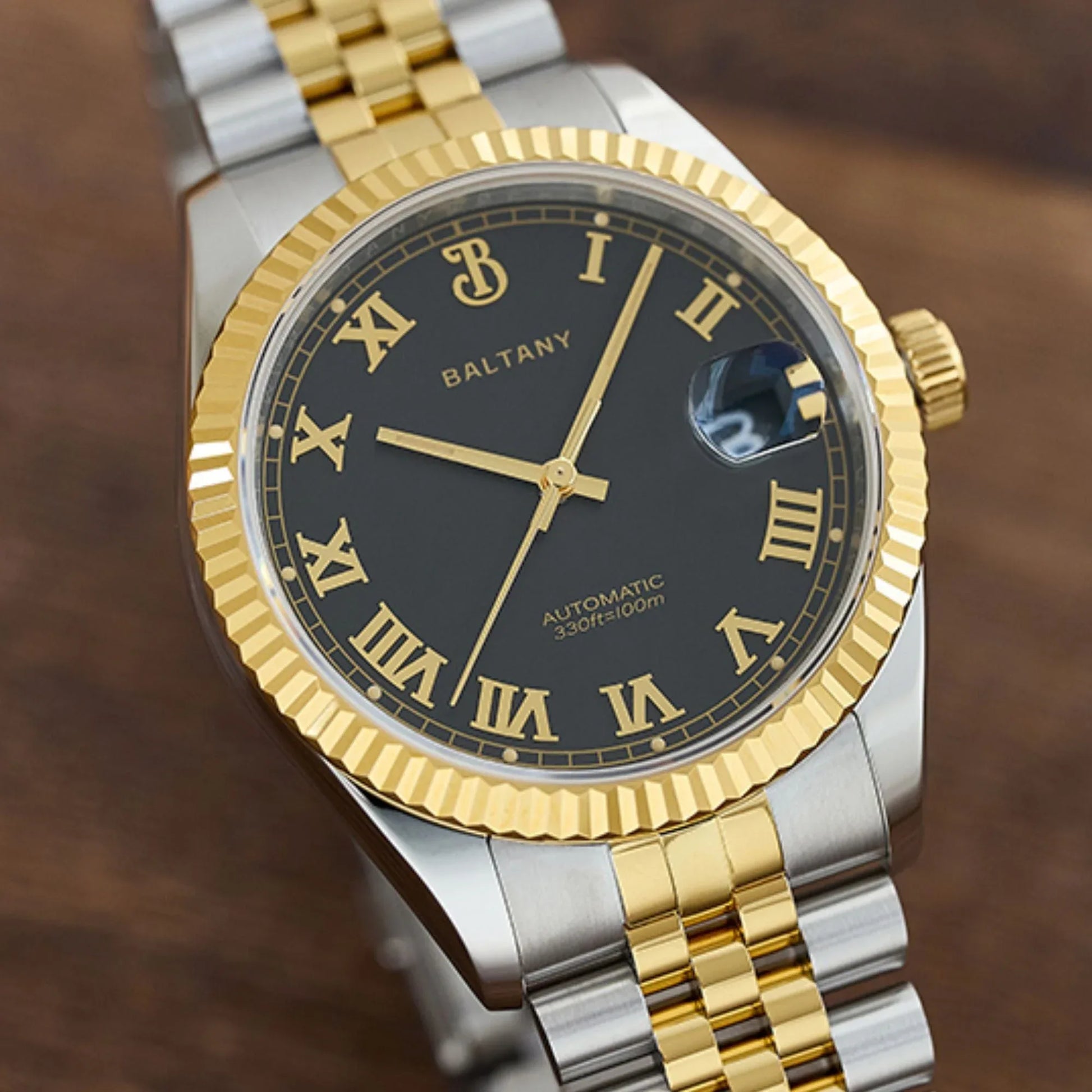 Baltany 39mm Fluted Bezel DJ Homage Dress Watch S4094 - DREAM WATCHES