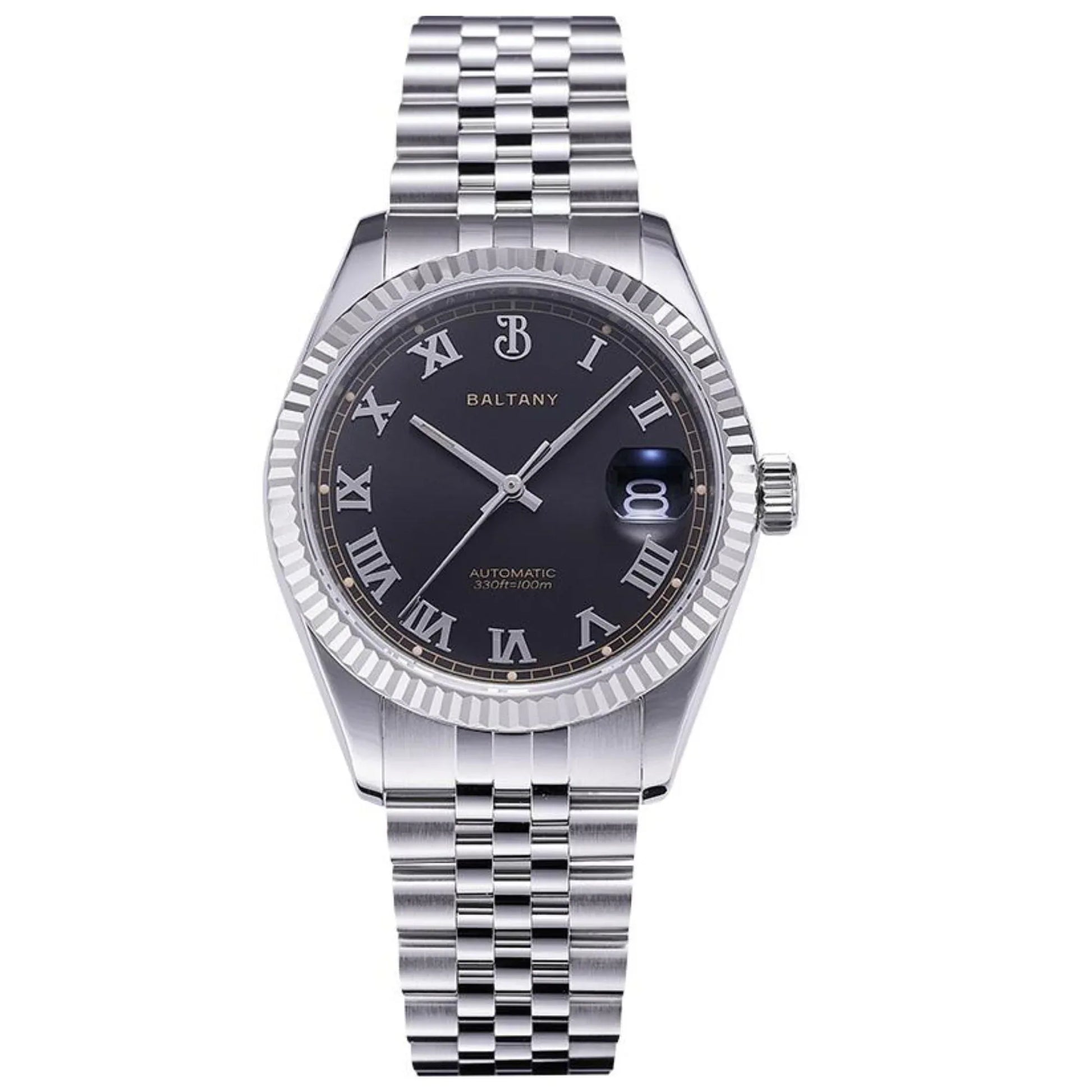 Baltany 39mm Fluted Bezel DJ Homage Dress Watch S4094 - DREAM WATCHES