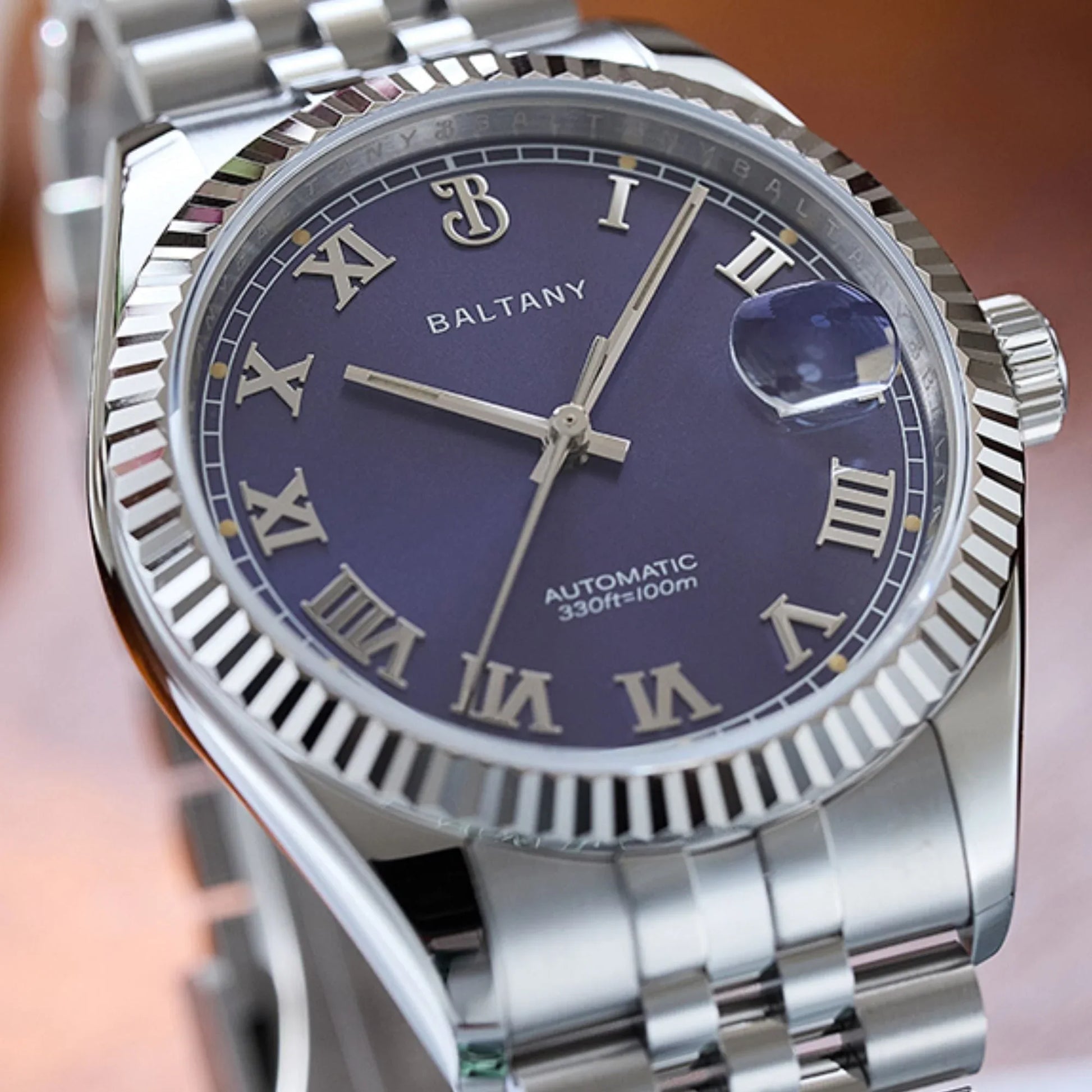 Baltany 39mm Fluted Bezel DJ Homage Dress Watch S4094 - DREAM WATCHES