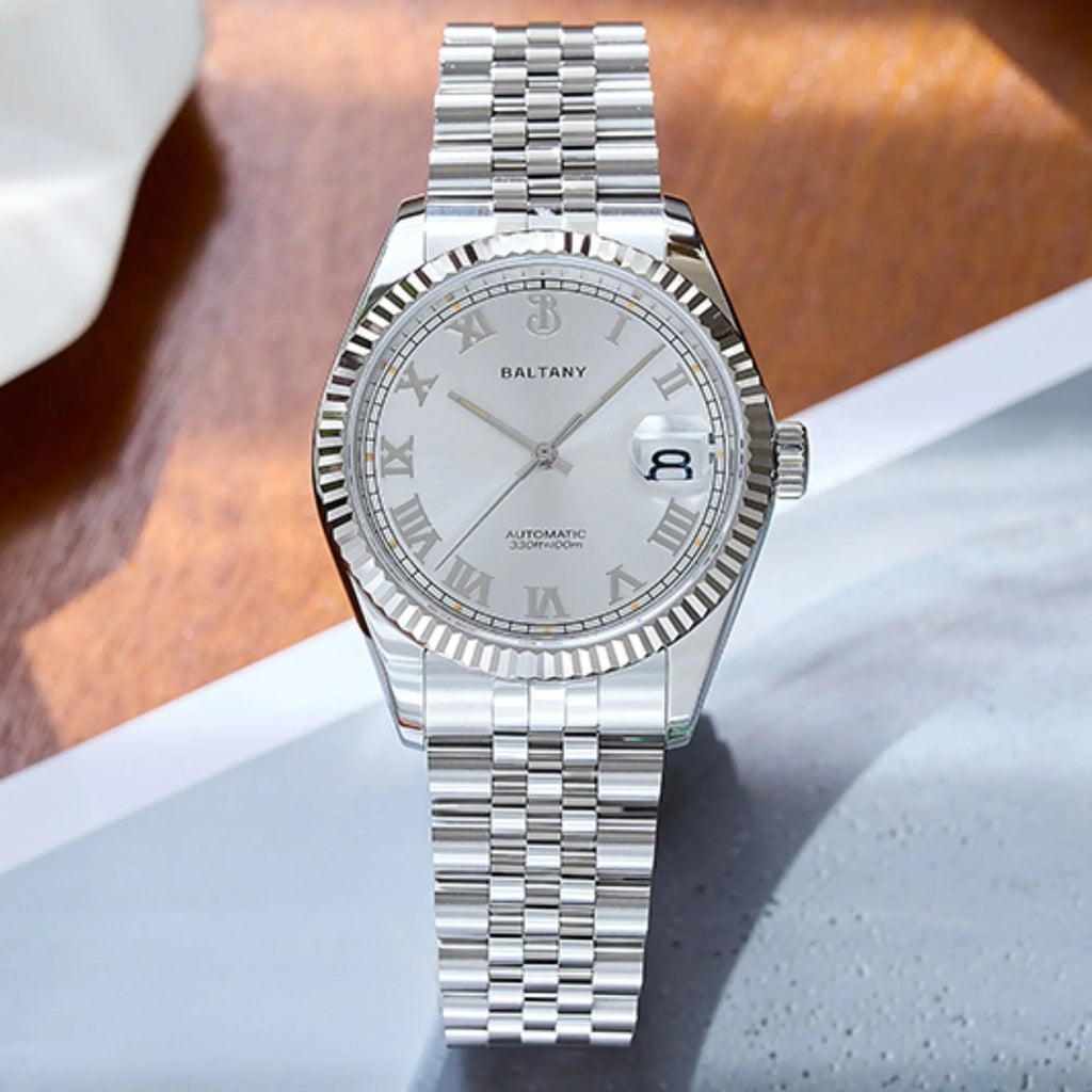 Baltany 39mm Fluted Bezel DJ Homage Dress Watch S4094 - DREAM WATCHES