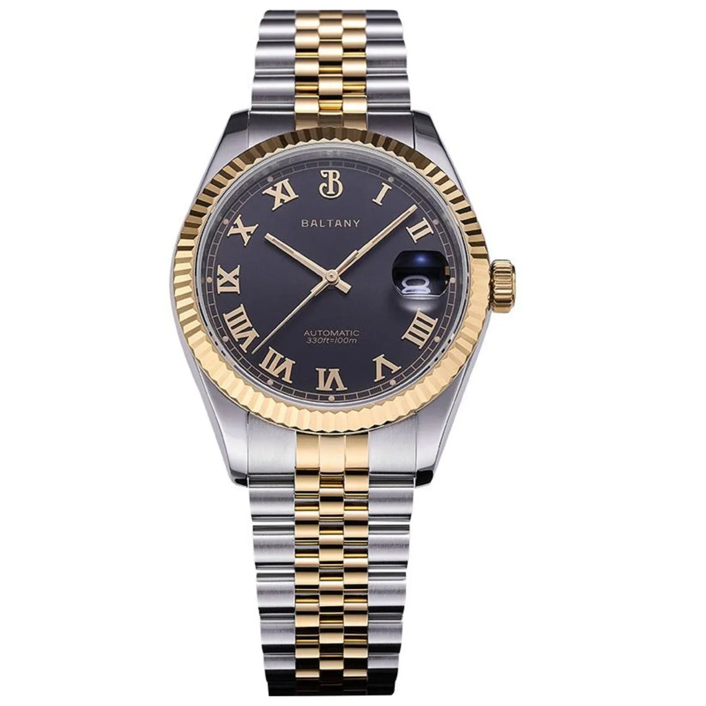 Baltany 39mm Fluted Bezel DJ Homage Dress Watch S4094 - DREAM WATCHES