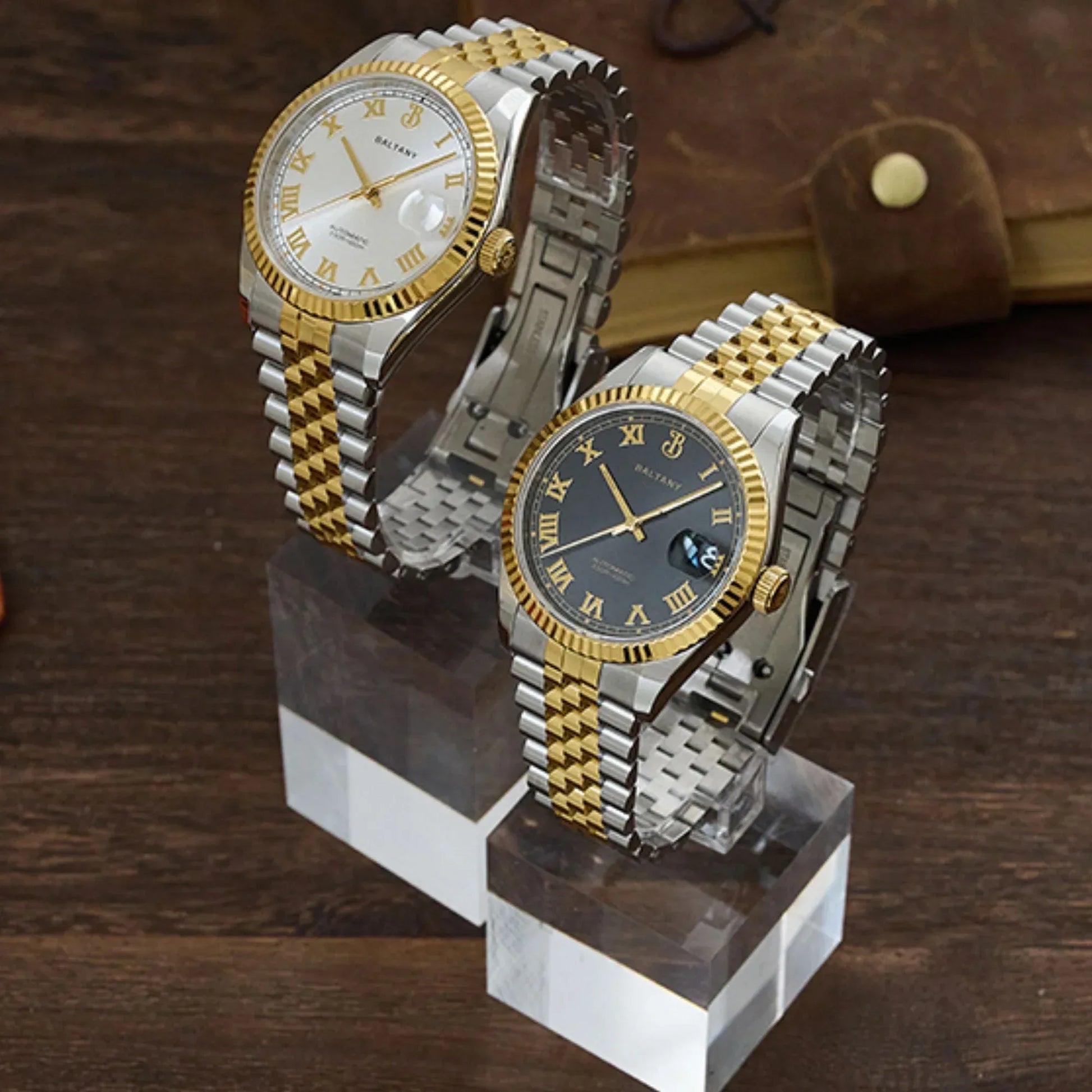 Baltany 39mm Fluted Bezel DJ Homage Dress Watch S4094 - DREAM WATCHES