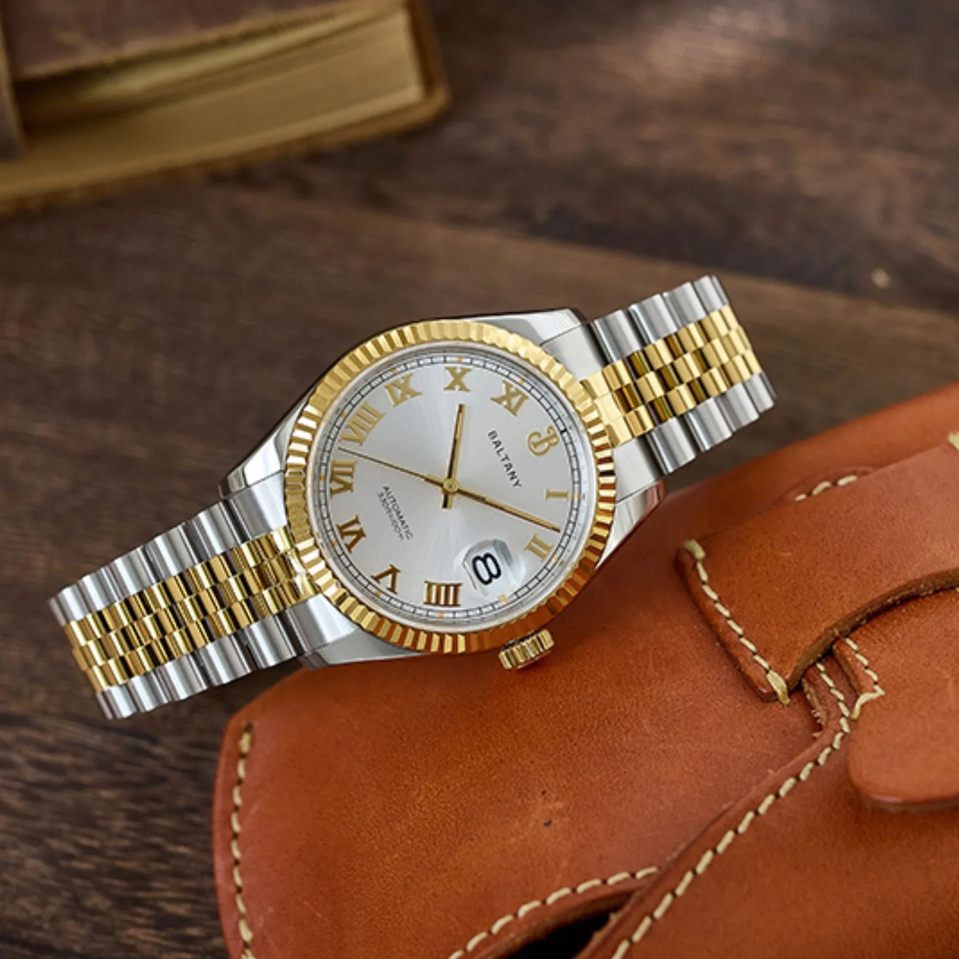 Baltany 39mm Fluted Bezel DJ Homage Dress Watch S4094 - DREAM WATCHES