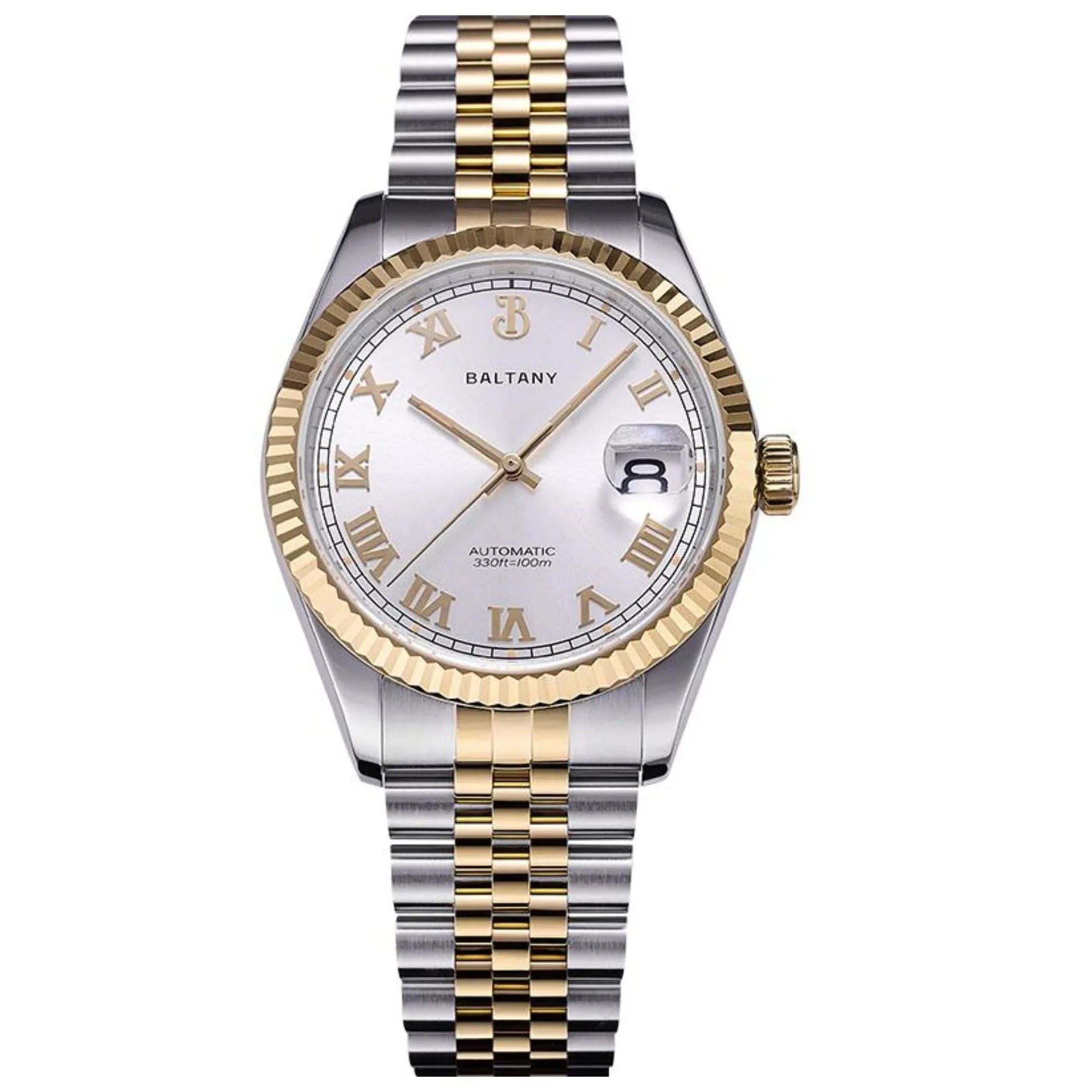 Baltany 39mm Fluted Bezel DJ Homage Dress Watch S4094 - DREAM WATCHES