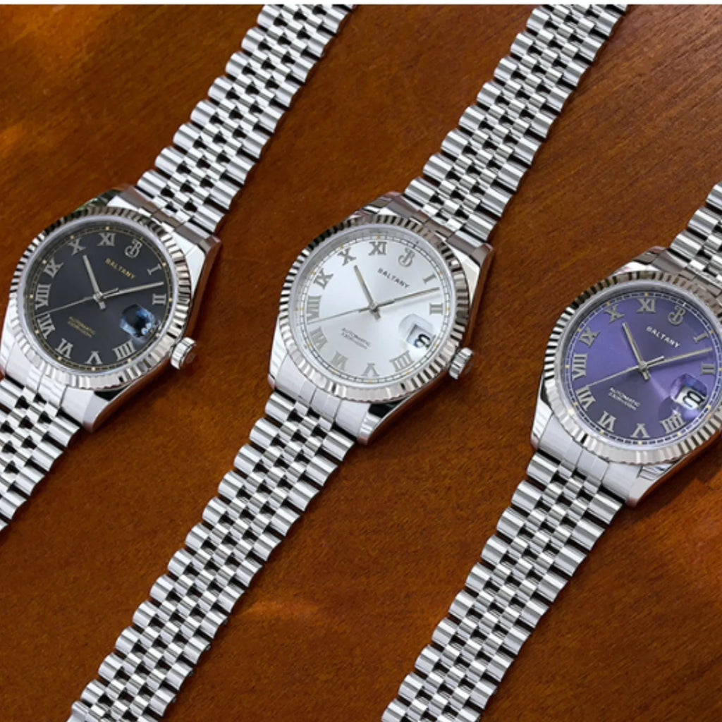 Baltany 39mm Fluted Bezel DJ Homage Dress Watch S4094 - DREAM WATCHES