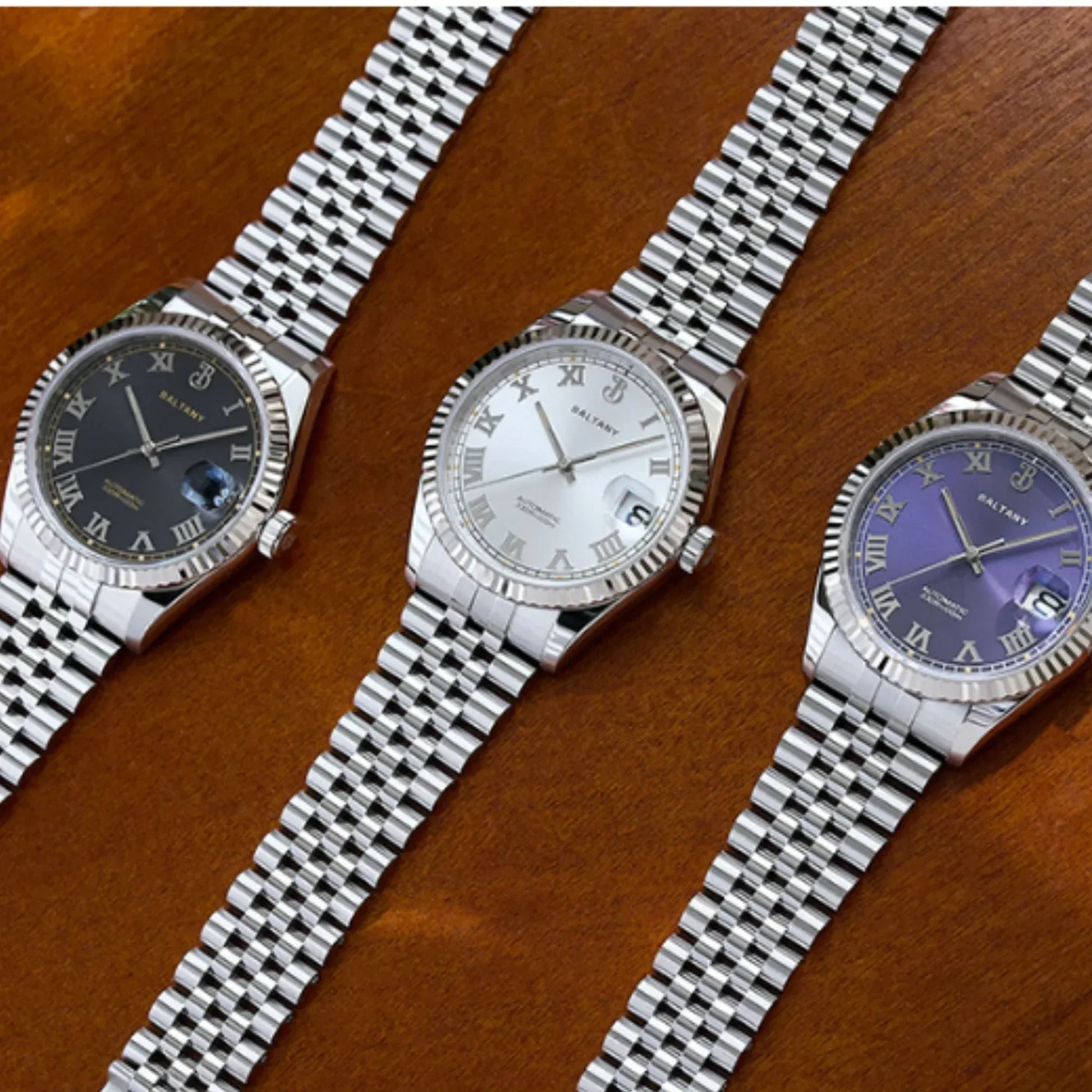 Baltany 39mm Fluted Bezel DJ Homage Dress Watch S4094 - DREAM WATCHES