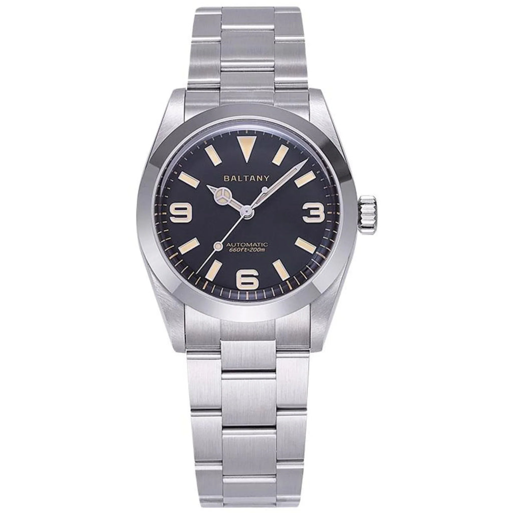 Baltany Affordable 36mm Explorer Homage Watch S4056 with Japanese Seiko NH-38 - DREAM WATCHES