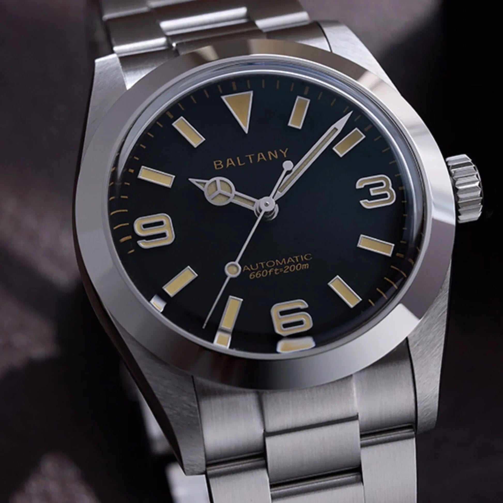 Baltany Affordable 36mm Explorer Homage Watch S4056 with Japanese Seiko NH-38 - DREAM WATCHES