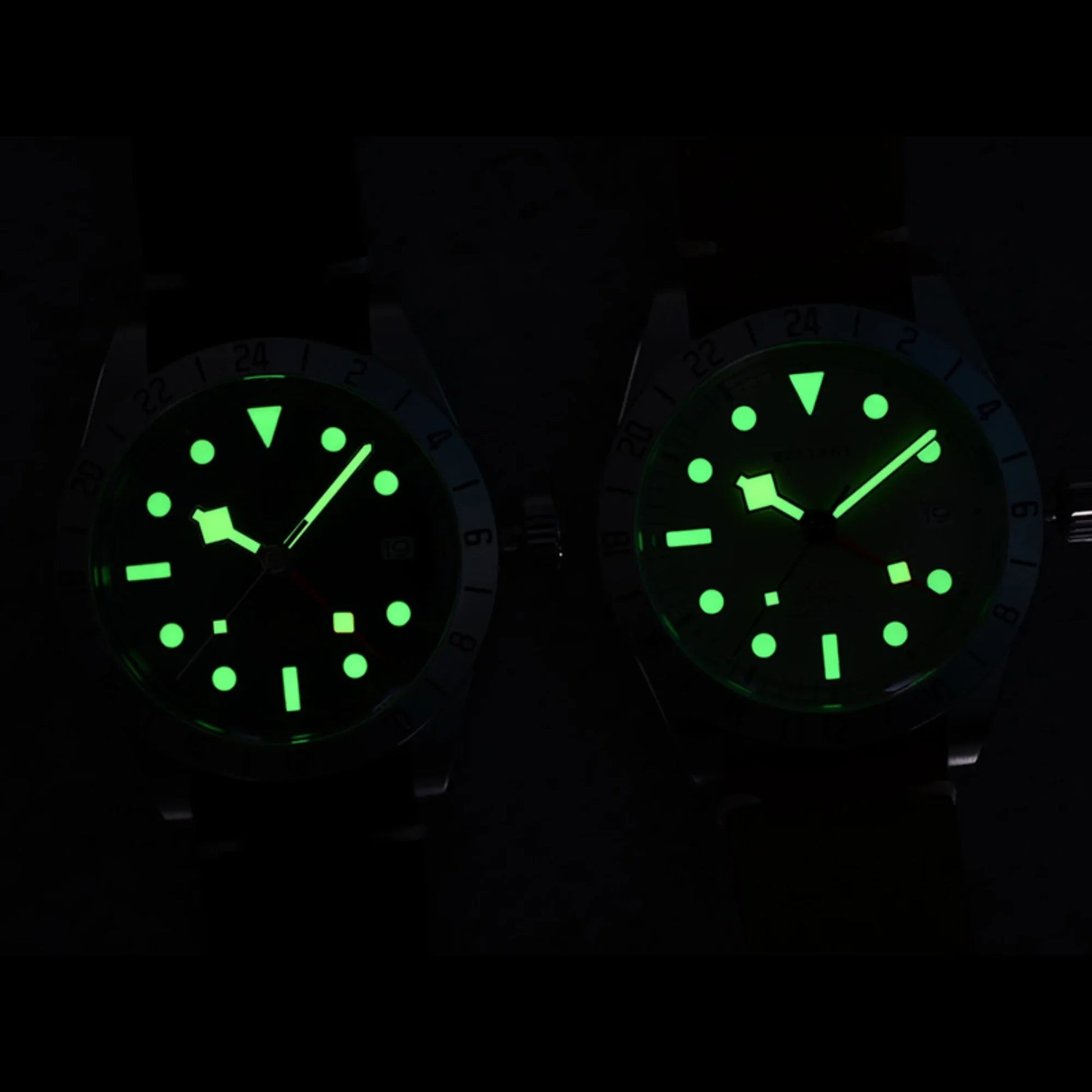 Baltany Affordable Retro NH34 GMT Automatic Watch S6073AB - DREAM WATCHES