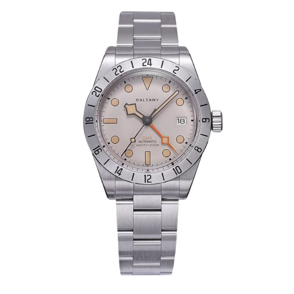Baltany Affordable Retro NH34 GMT Automatic Watch S6073AB - DREAM WATCHES