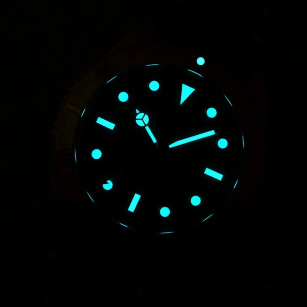 Baltany Burgundy Dial Bronze Diver Retro Watch S3016 - DREAM WATCHES
