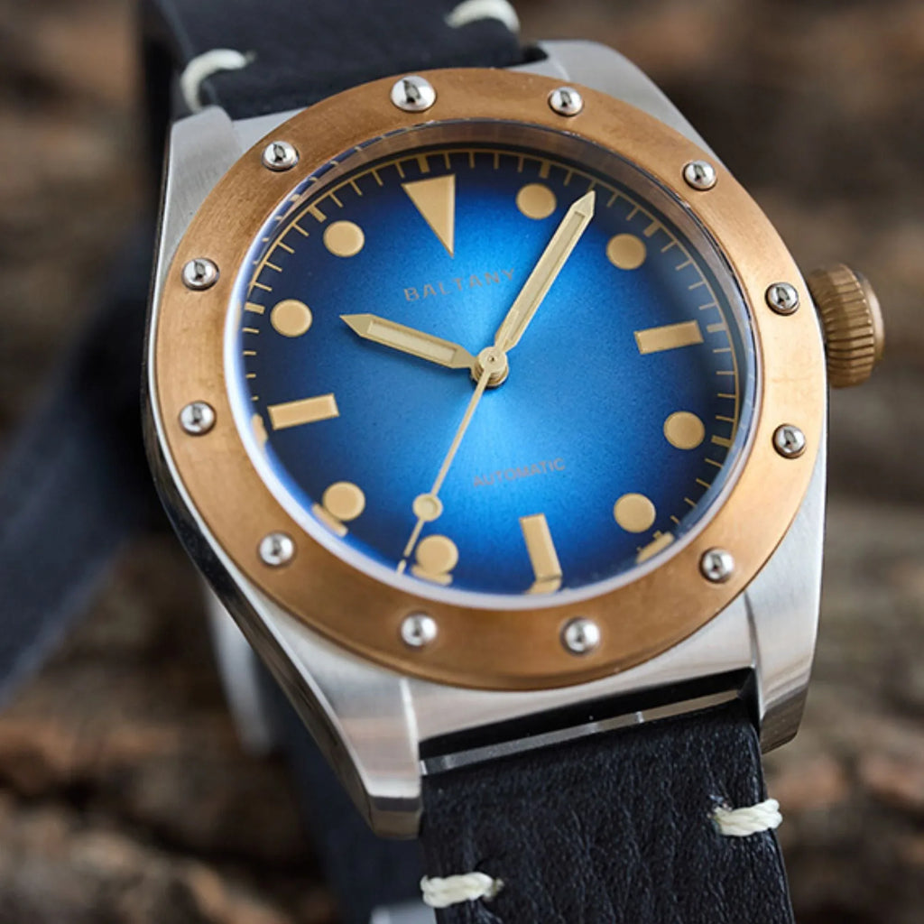 Baltany Design Bronze Bezel Vintage Watch B4030 - DREAM WATCHES