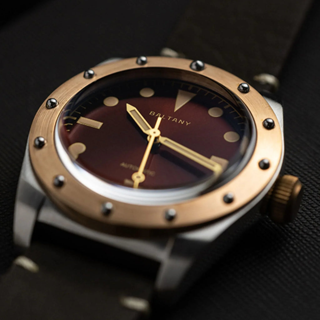 Baltany Design Bronze Bezel Vintage Watch B4030 - DREAM WATCHES