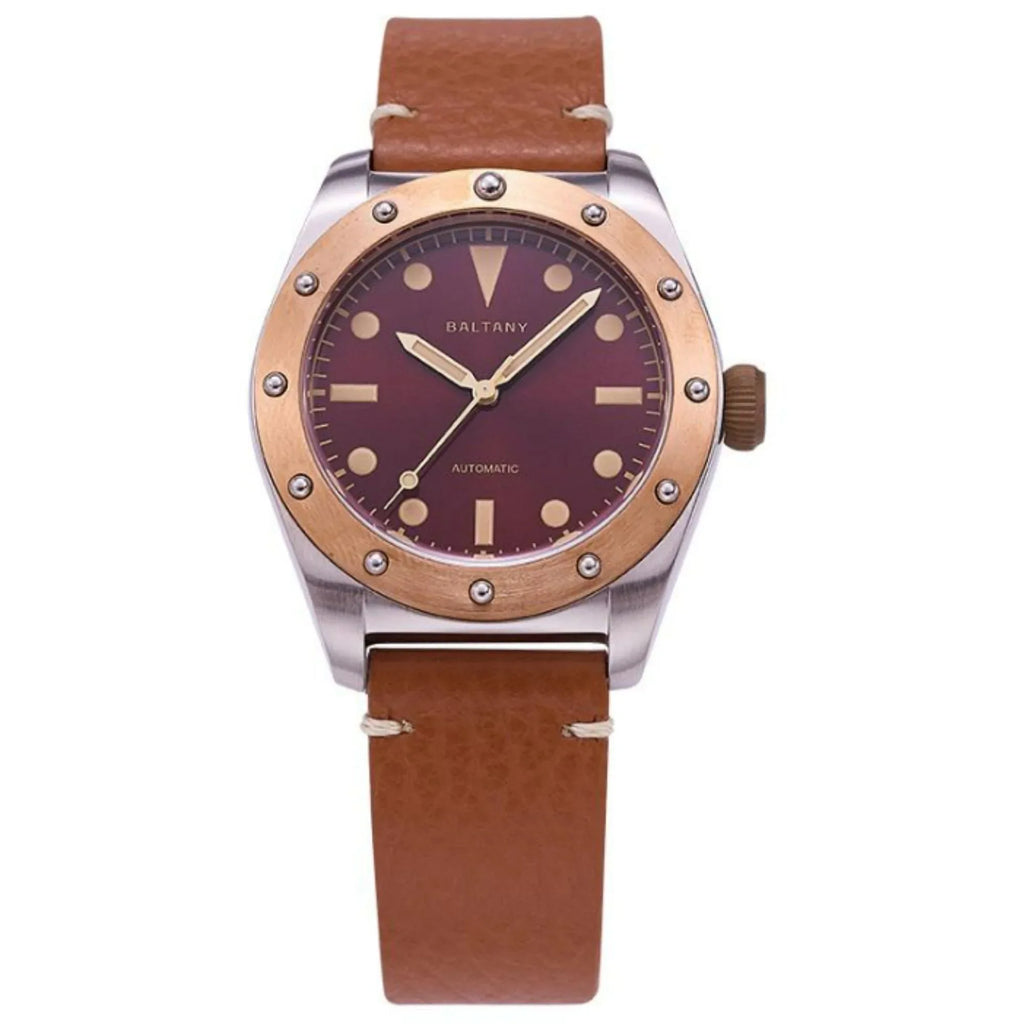 Baltany Design Bronze Bezel Vintage Watch B4030 - DREAM WATCHES