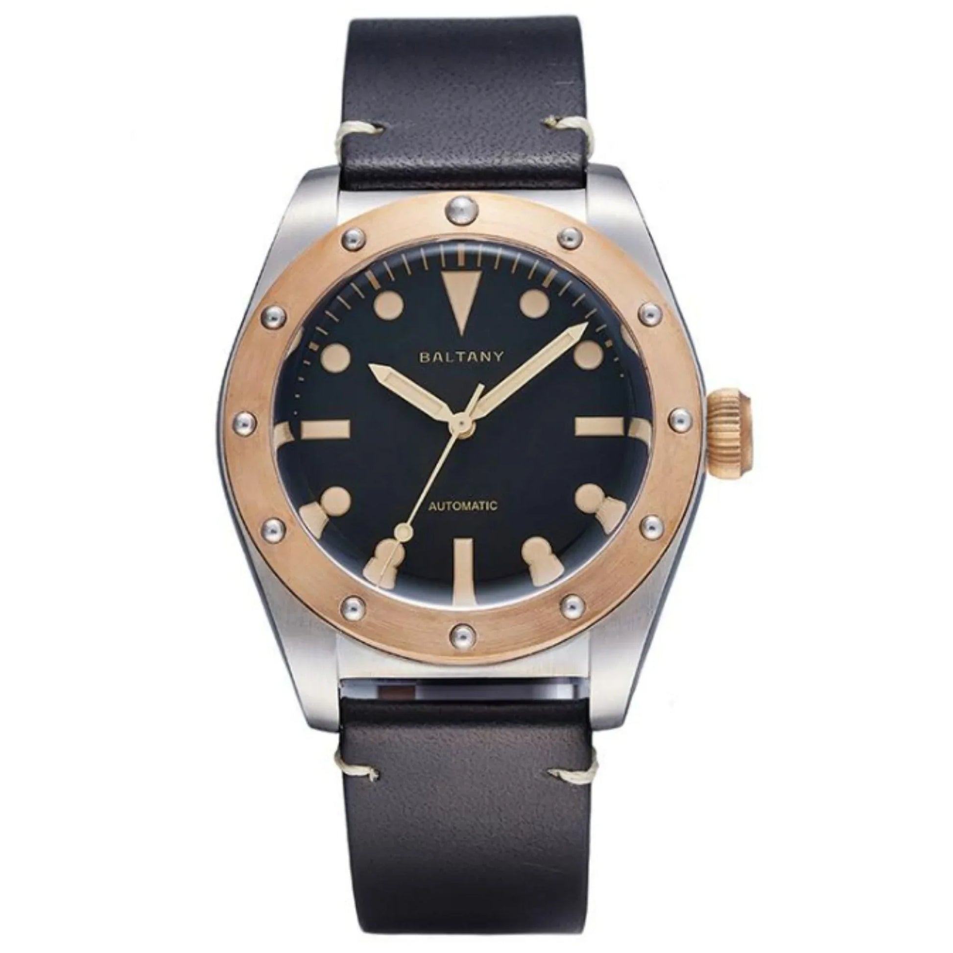 Baltany Design Bronze Bezel Vintage Watch B4030 - DREAM WATCHES