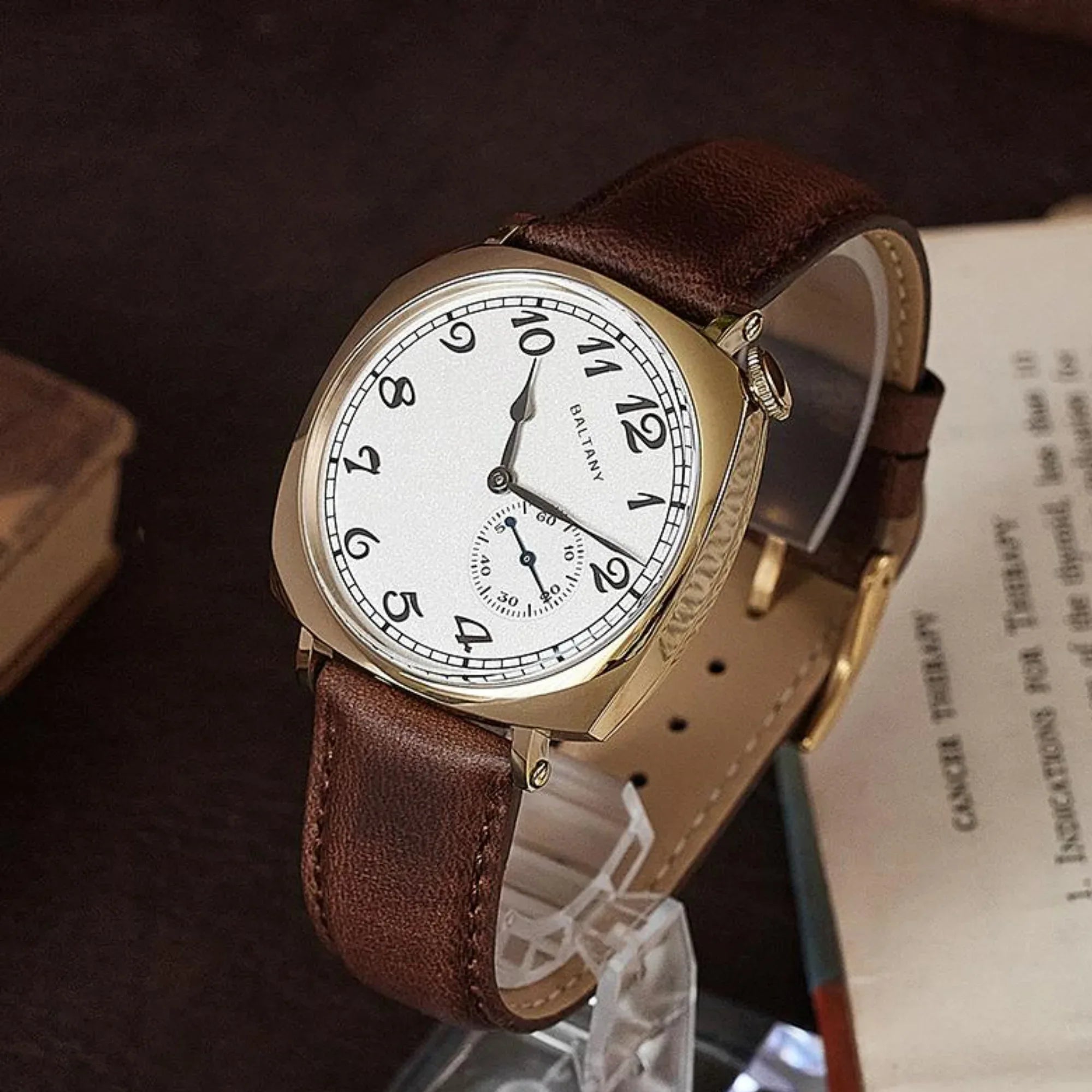 Baltany Golden 1921 Vintage Auto Dress Watches S4046G - DREAM WATCHES