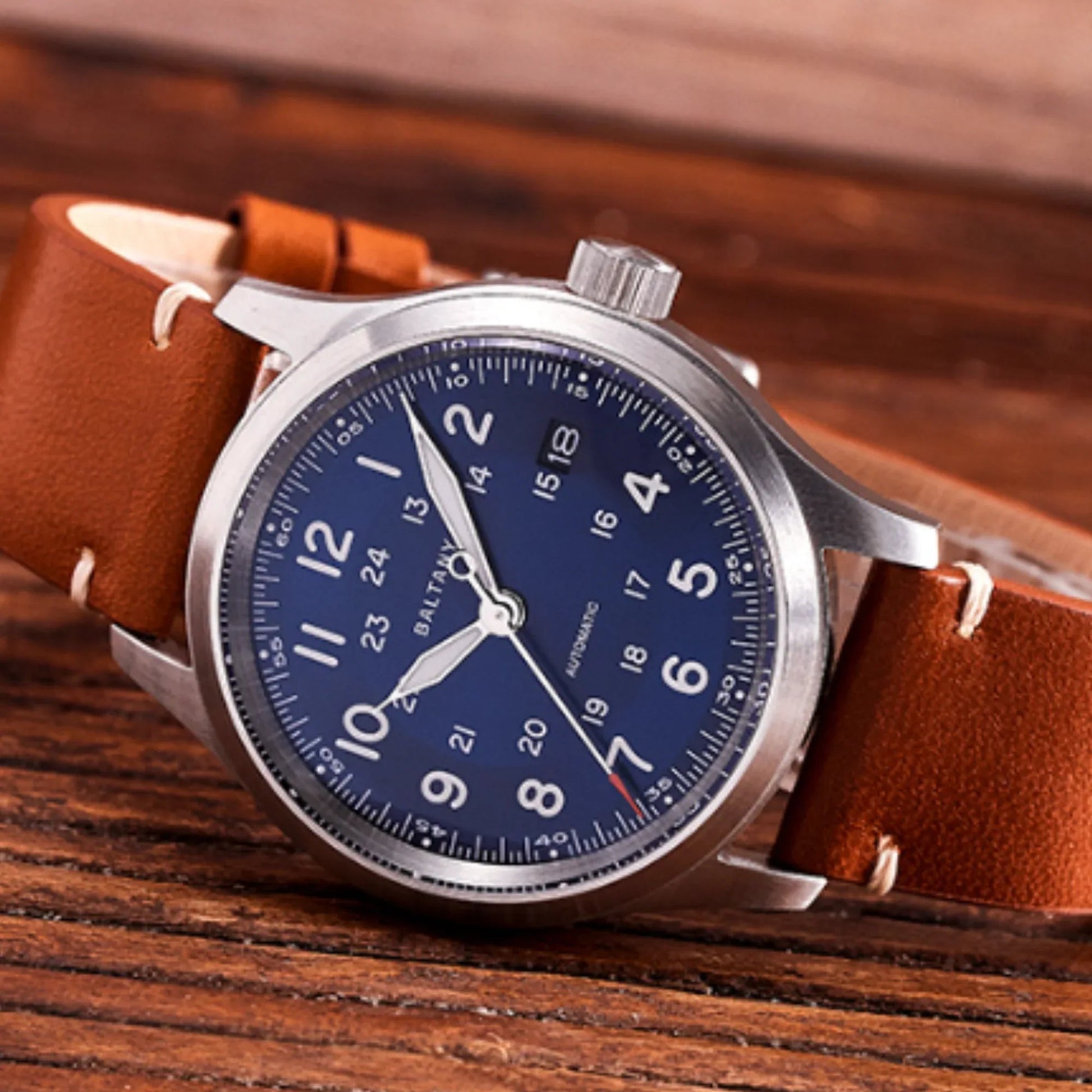 Baltany Military 24h Instructions Field Watch S2049 - Blue Dial - DREAM WATCHES