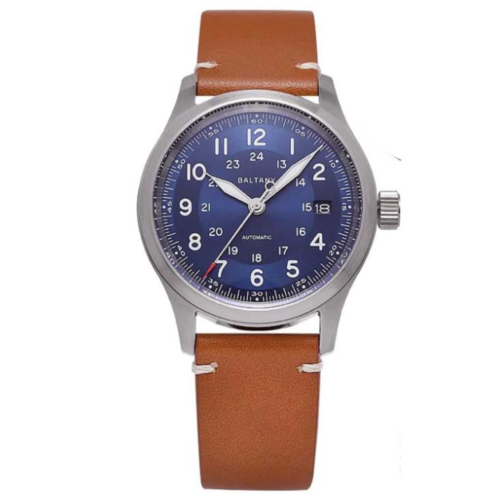 Baltany Military 24h Instructions Field Watch S2049 - Blue Dial - DREAM WATCHES
