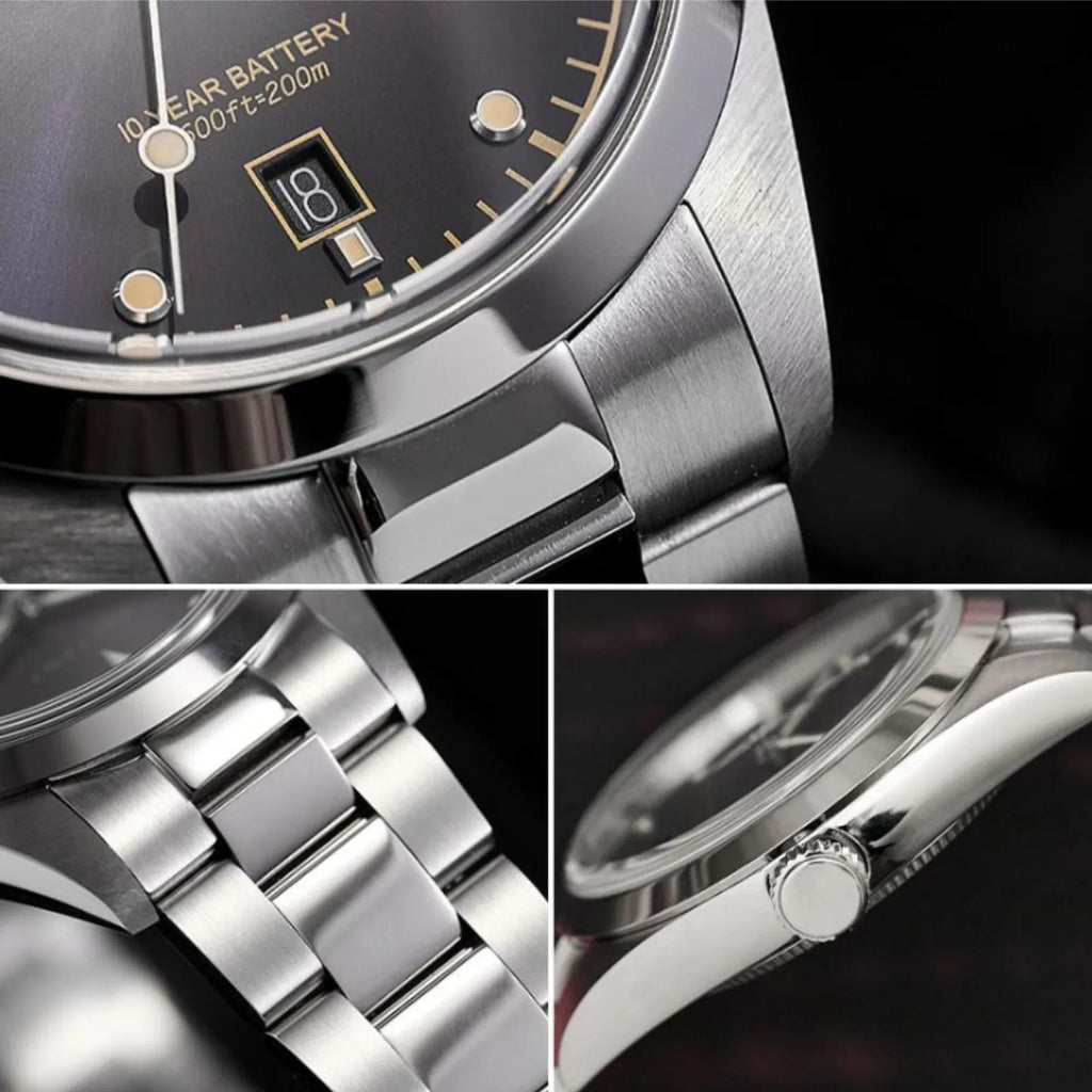 Baltany Quartz Explorer Homage Bracelet Watch S4041AB - Swiss movement - DREAM WATCHES