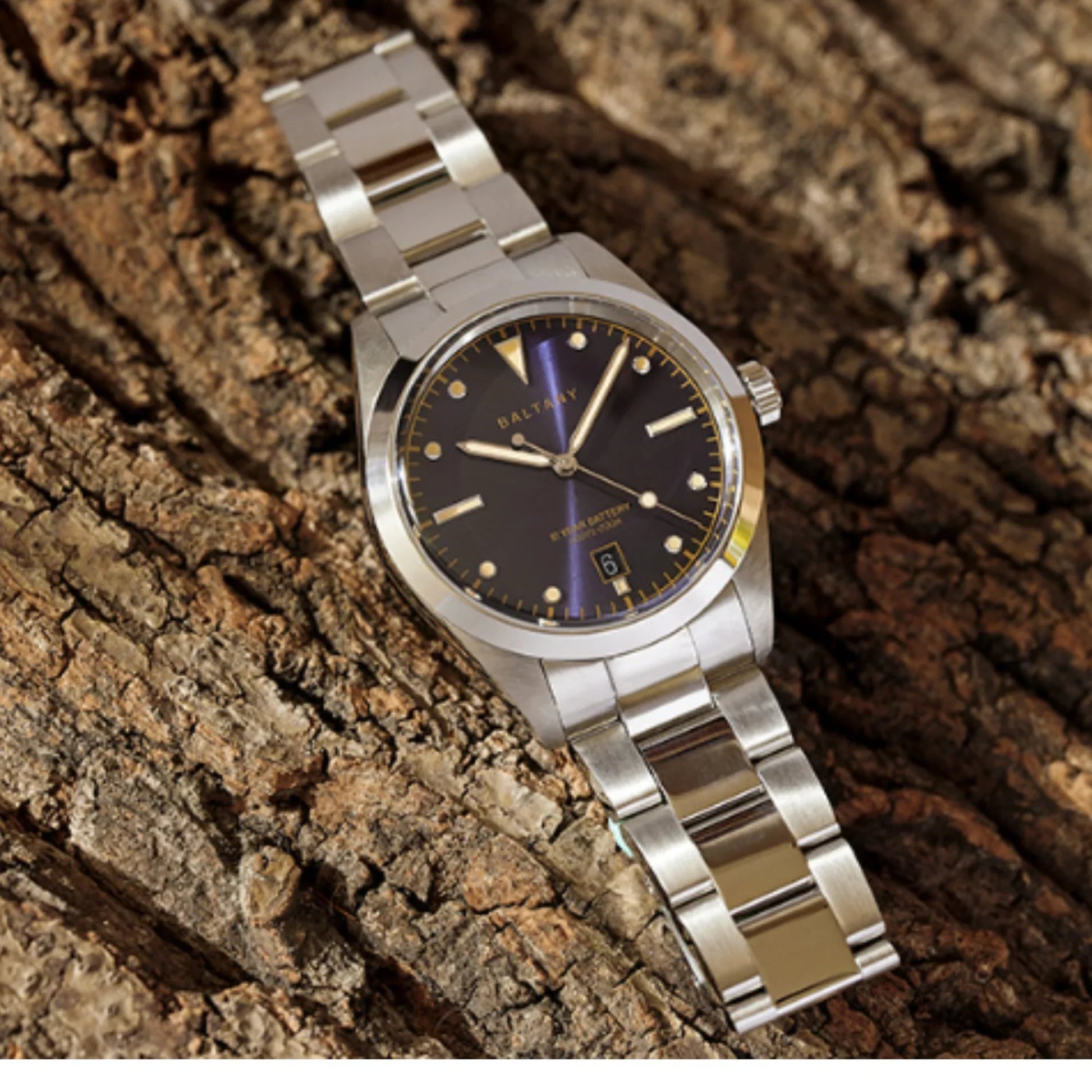 Baltany Quartz Explorer Homage Bracelet Watch S4041AB - Swiss Movement - DREAM WATCHES