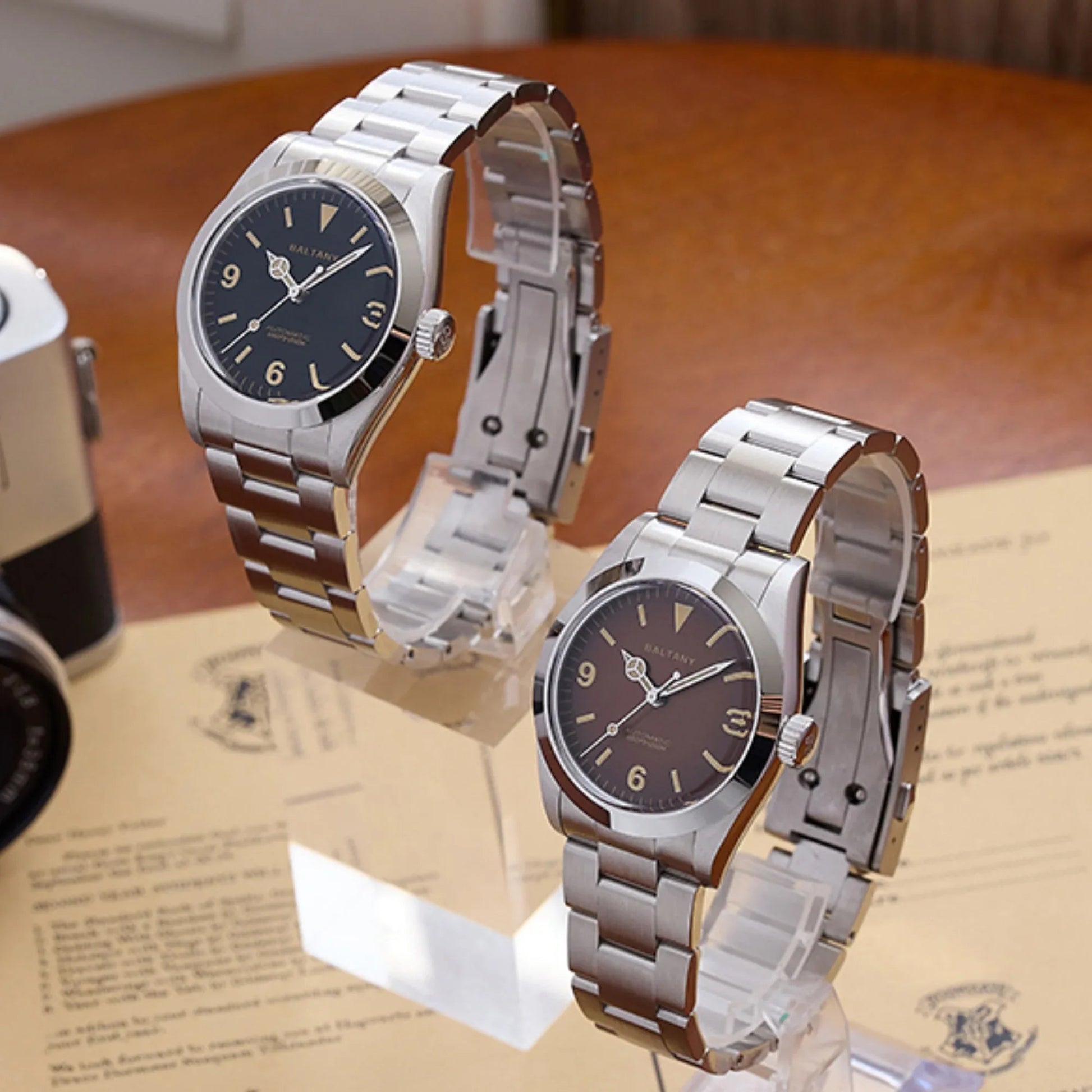Baltany Retro 36mm Explorer Homage Watch S4066AB - DREAM WATCHES