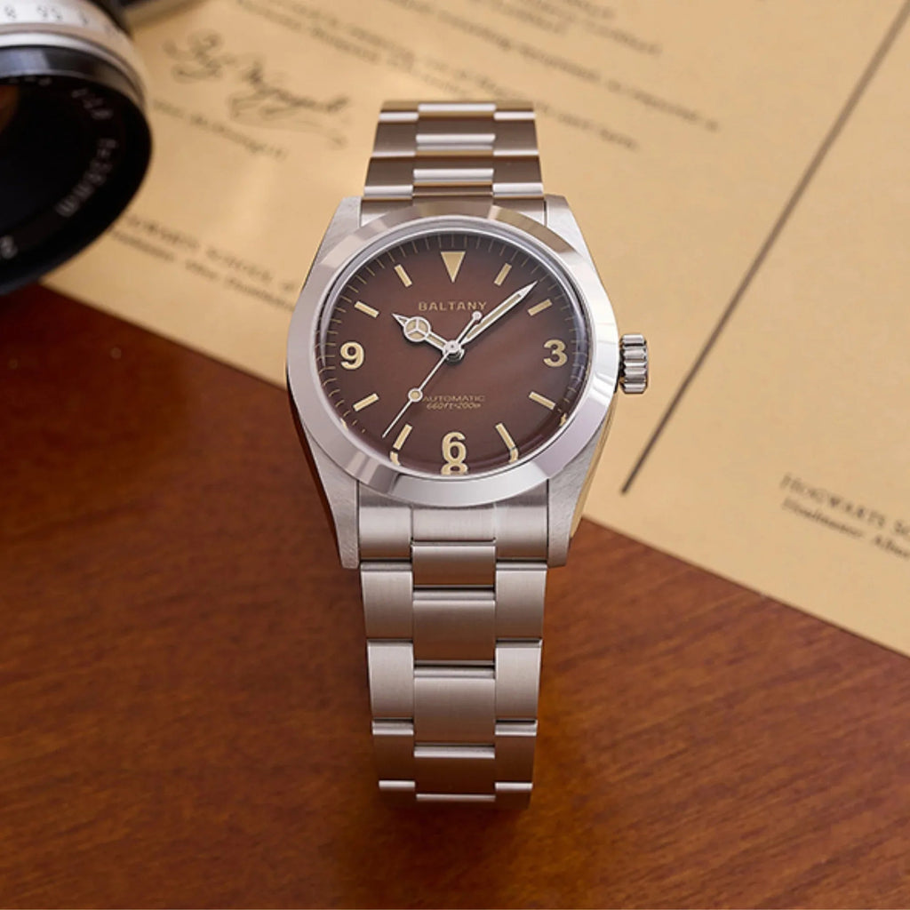 Baltany Retro 36mm Explorer Homage Watch S4066AB - DREAM WATCHES