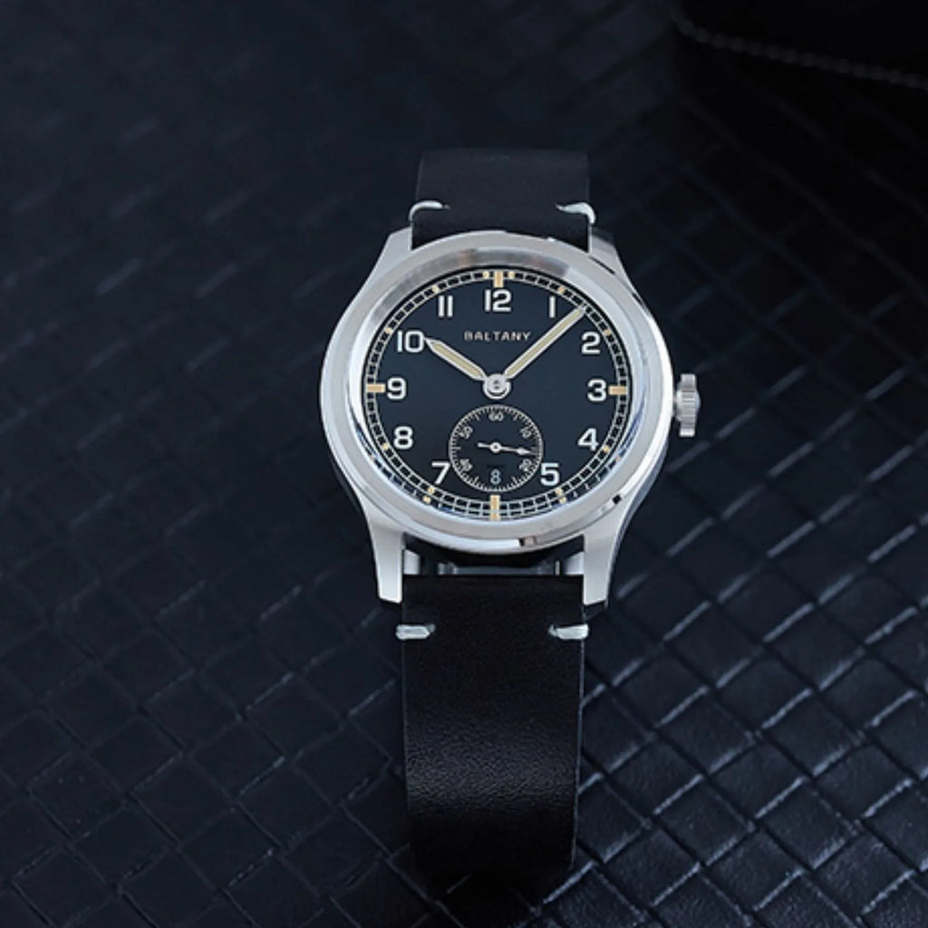 Baltany Retro 39mm Dirty Dozen Date Field Watch S2081 - DREAM WATCHES