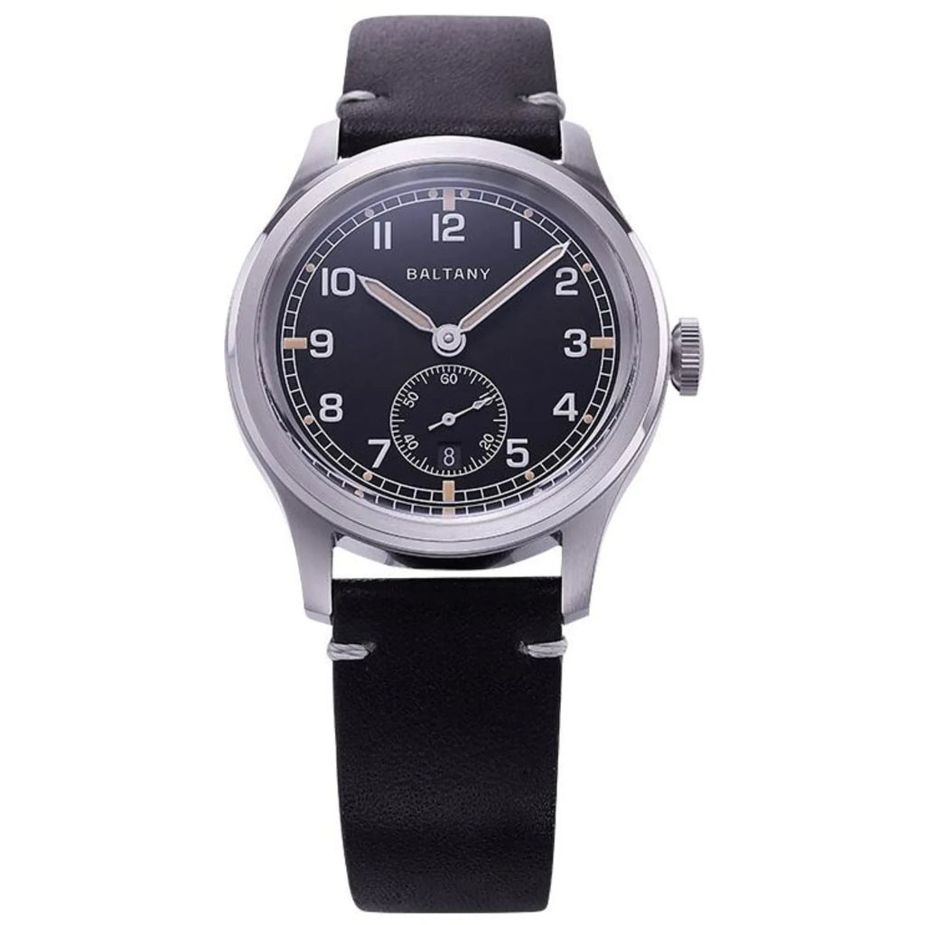 Baltany Retro 39mm Dirty Dozen Date Field Watch S2081 - DREAM WATCHES