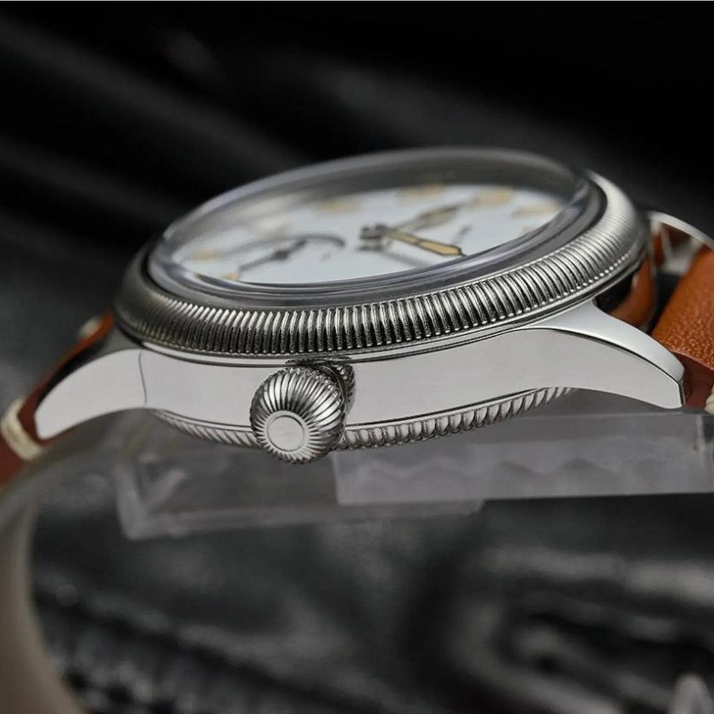 Baltany Retro Auto Military Style WW1 Trench Watch S2051 - White Dial - DREAM WATCHES