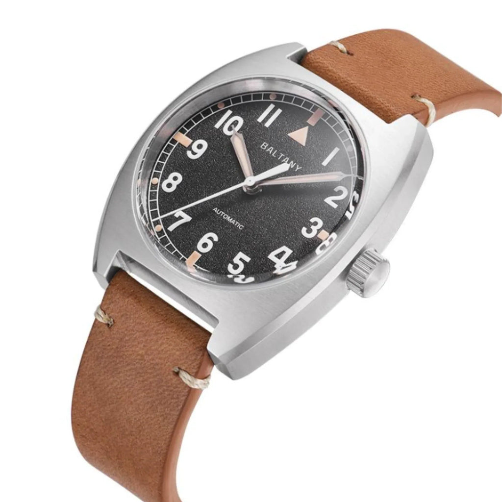 Baltany W10 Retro Military Pilot's Tonneau Watches S2001B - DREAM WATCHES