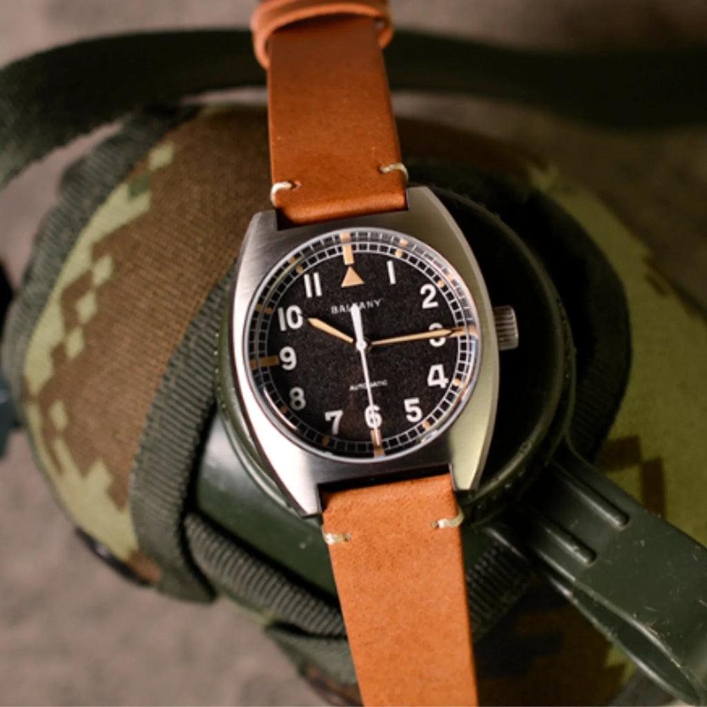 Baltany W10 Retro Military Pilot's Tonneau Watches S2001B - DREAM WATCHES