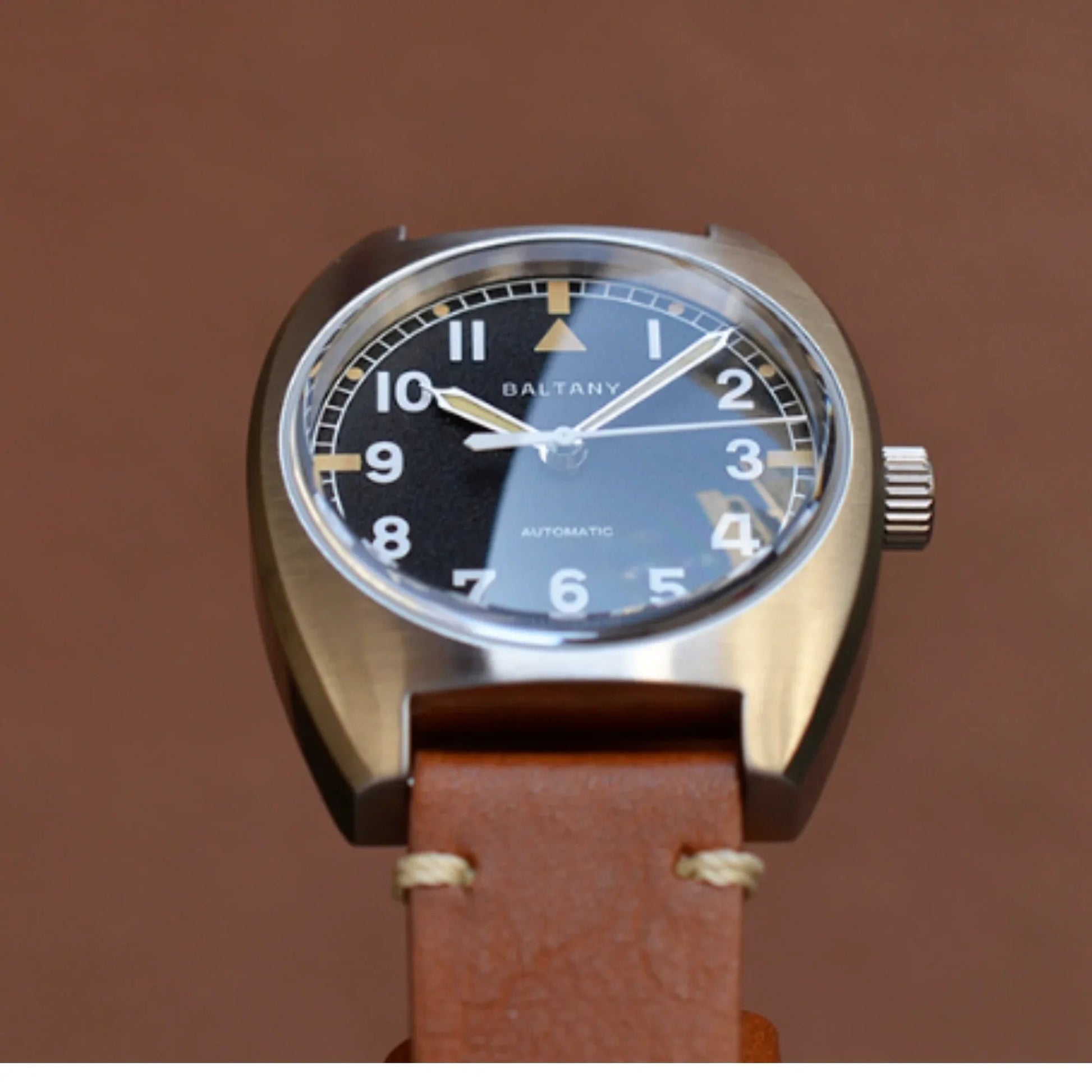 Baltany W10 Retro Military Pilot's Tonneau Watches S2001B - DREAM WATCHES