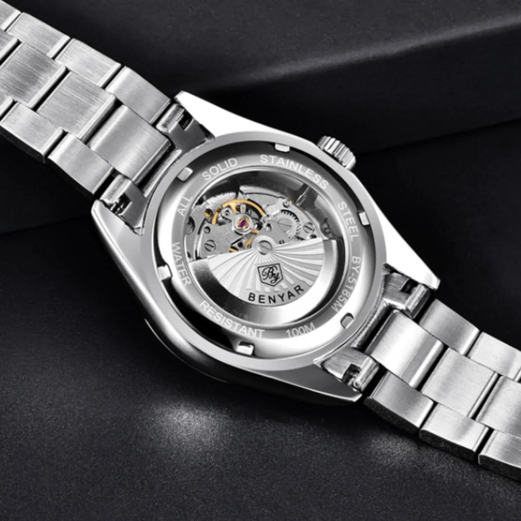 BENYAR Classic Men's Watch Stainless Steel Strap Waterproof Luminous Simple Business Sports Wristwatch - Tiffany Blue Dial - DREAM WATCHES