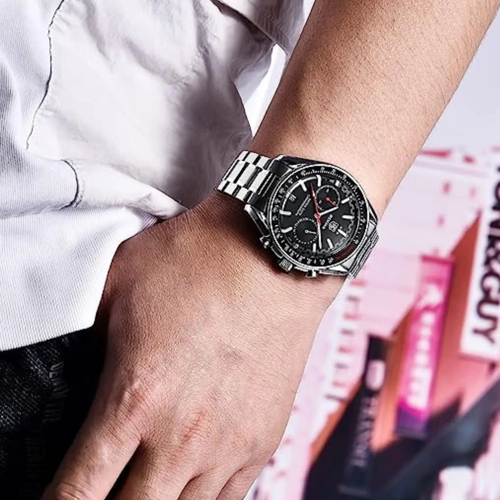 Benyar Latest BY-5194 Luxury Men Watches Waterproof Fashion Watch - Black - DREAM WATCHES