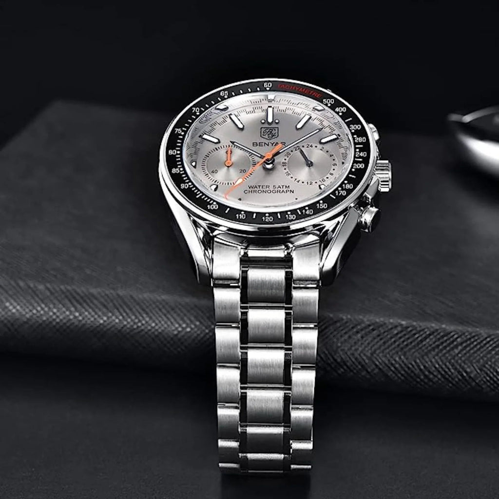 Benyar Latest BY-5194 Luxury Men Watches Waterproof Fashion Watch - White - DREAM WATCHES